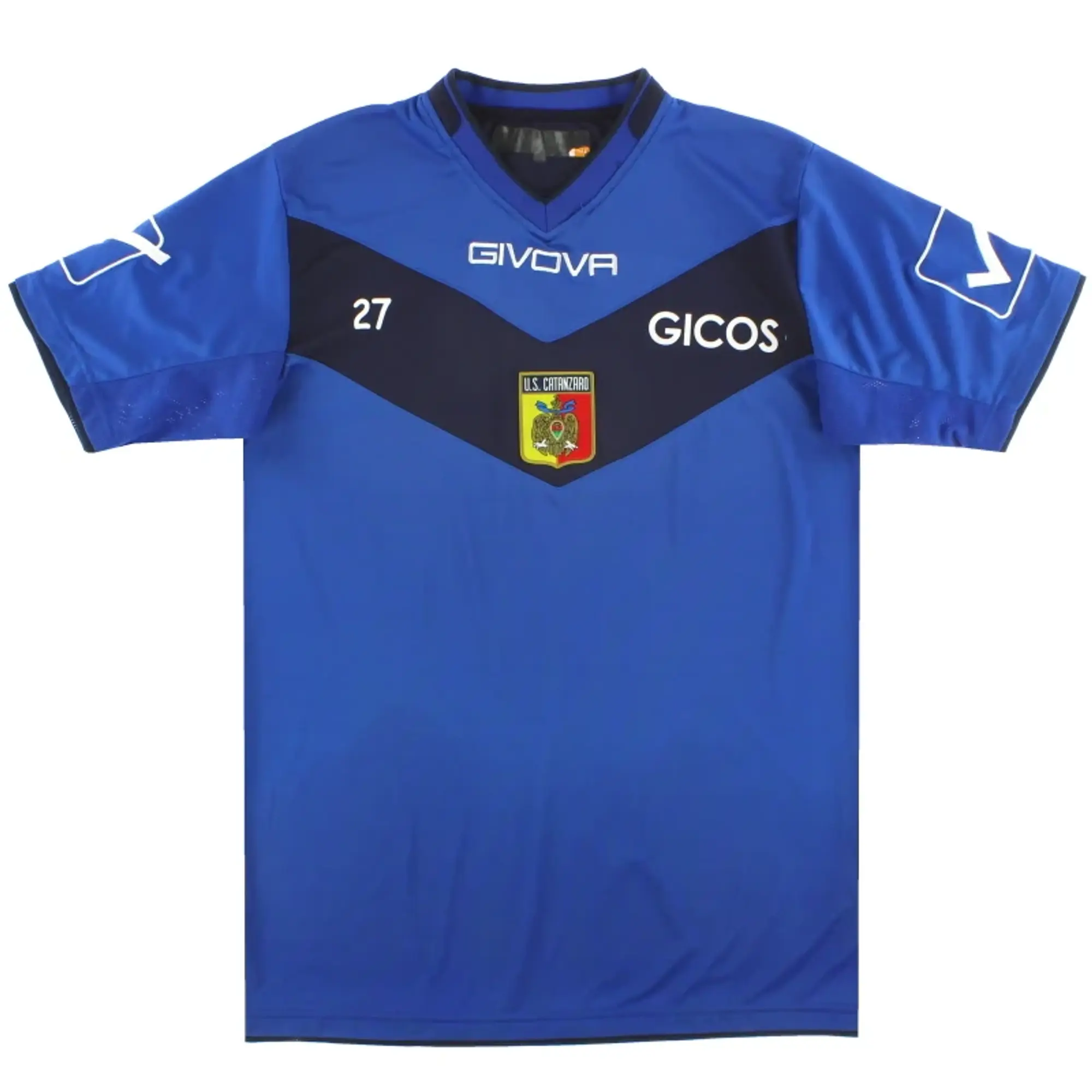 2014-15 U.S. Catanzaro Givova Player Issue Training Shirt #27 M - Other Italian Clubs / Excellent 
