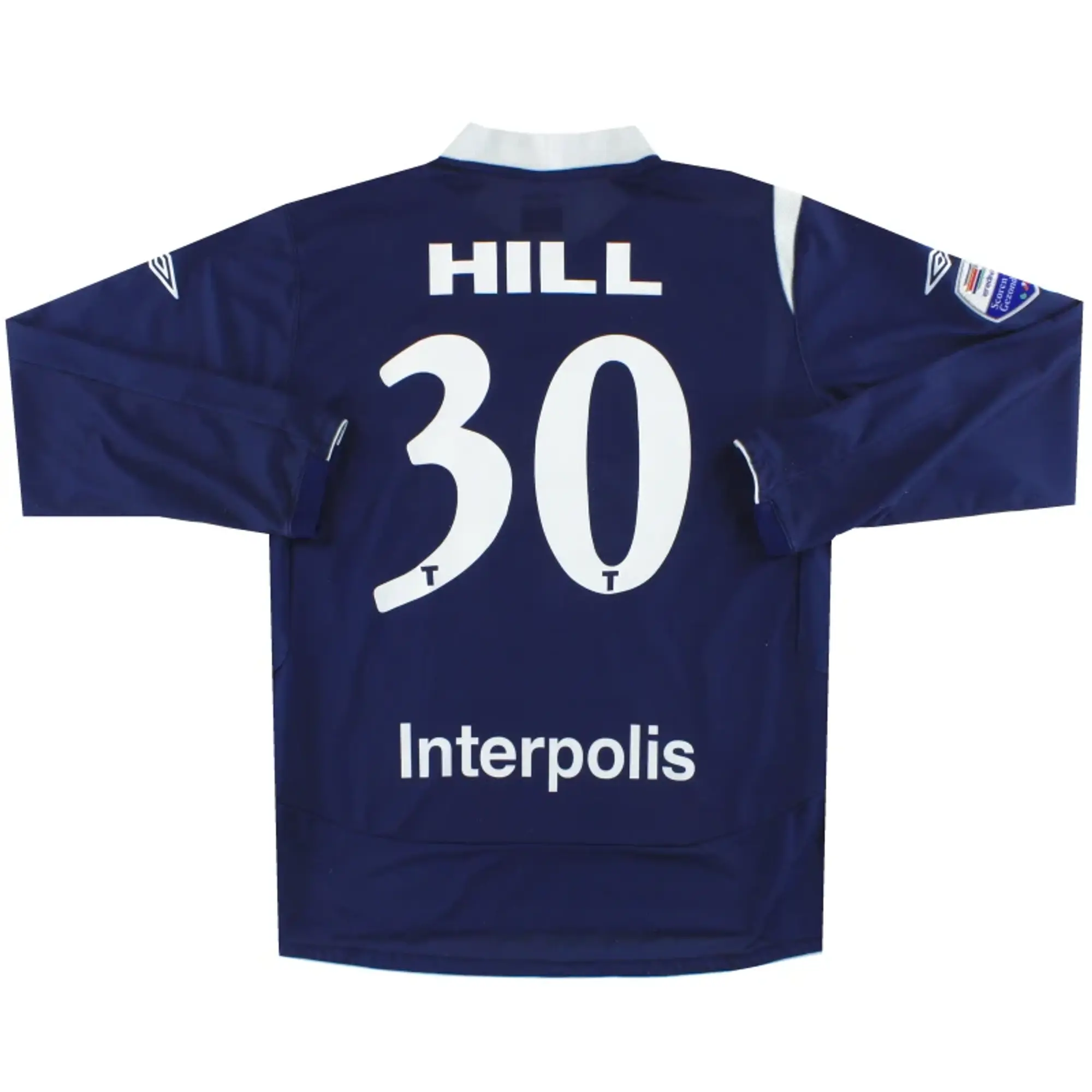 2006-07 Willem II Umbro Match Issue Away Shirt Hill #30 L/S XL - Other Dutch Clubs / Excellent 