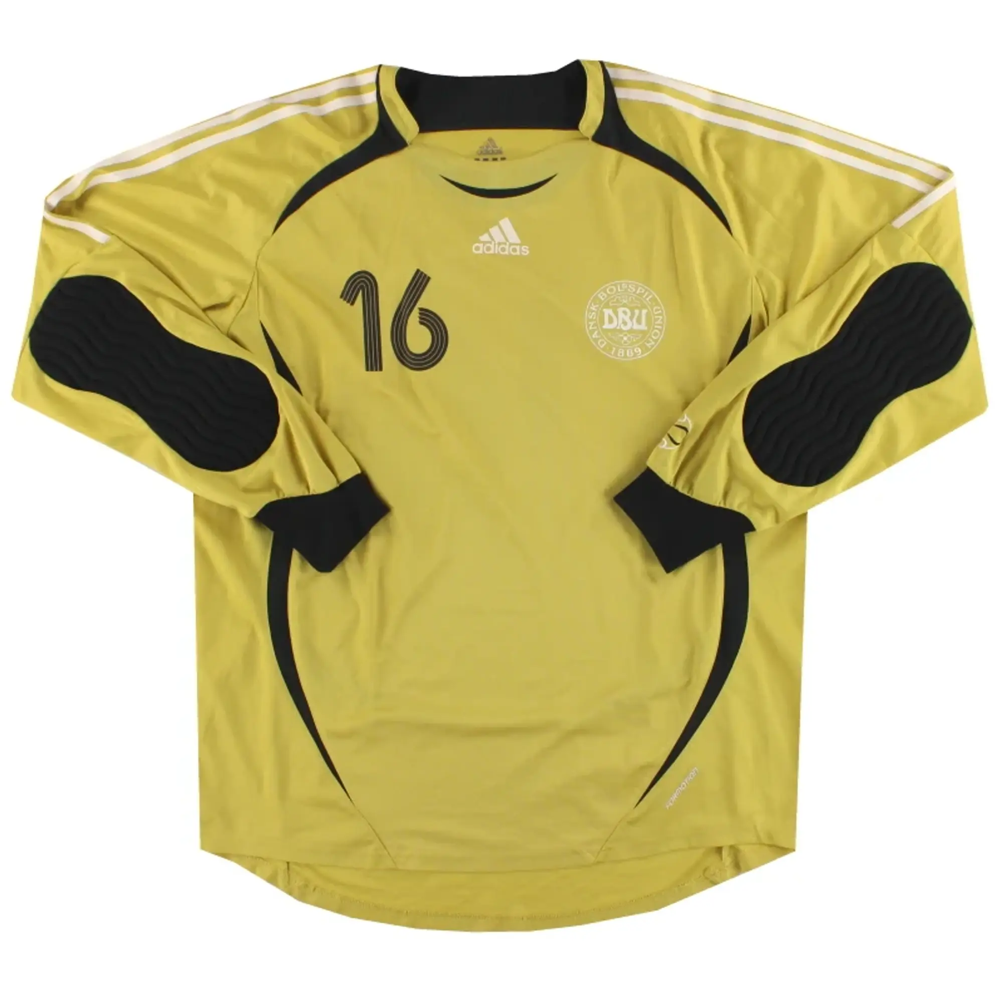 2006-07 Denmark adidas Player Issue Goalkeeper Shirt #16 XL - Denmark / Excellent 