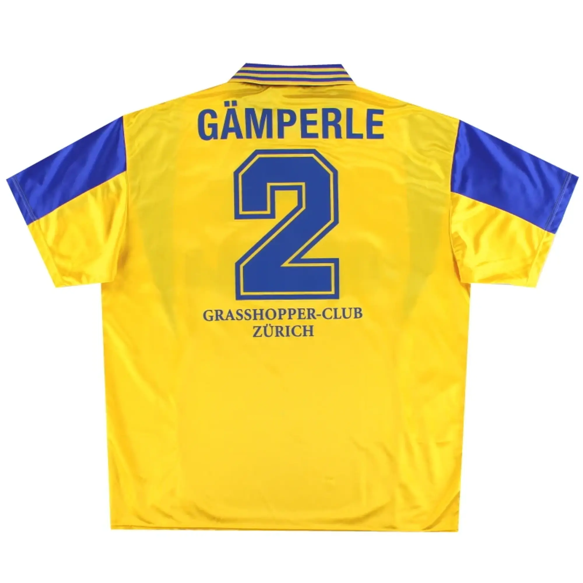 1997-98 Grasshoppers adidas Match Issue Away Shirt Gamperle #2 XL - Other European Clubs / Excellent 