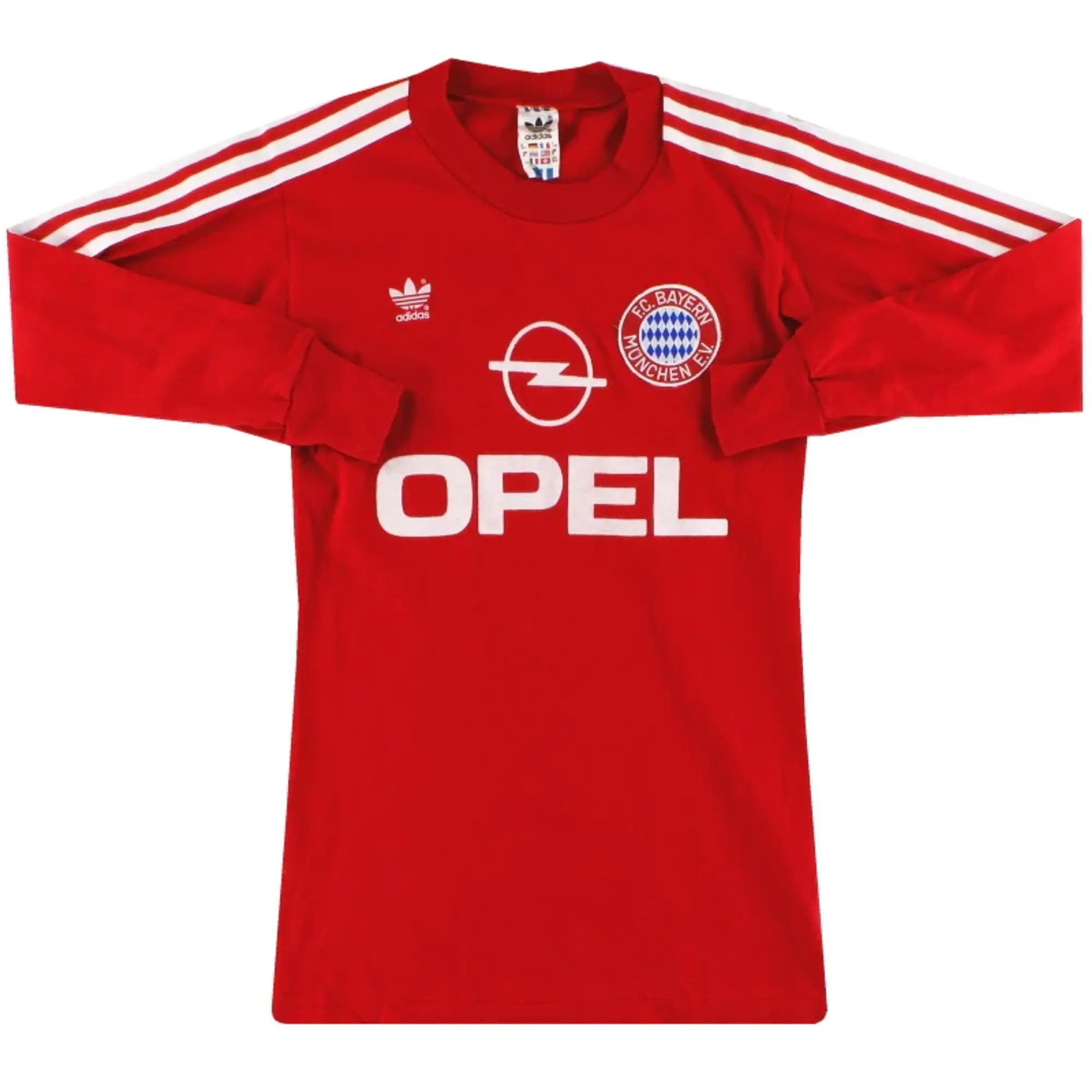 1989-91 Bayern Munich adidas Home Shirt L/S S - Bayern Munich / Excellent 