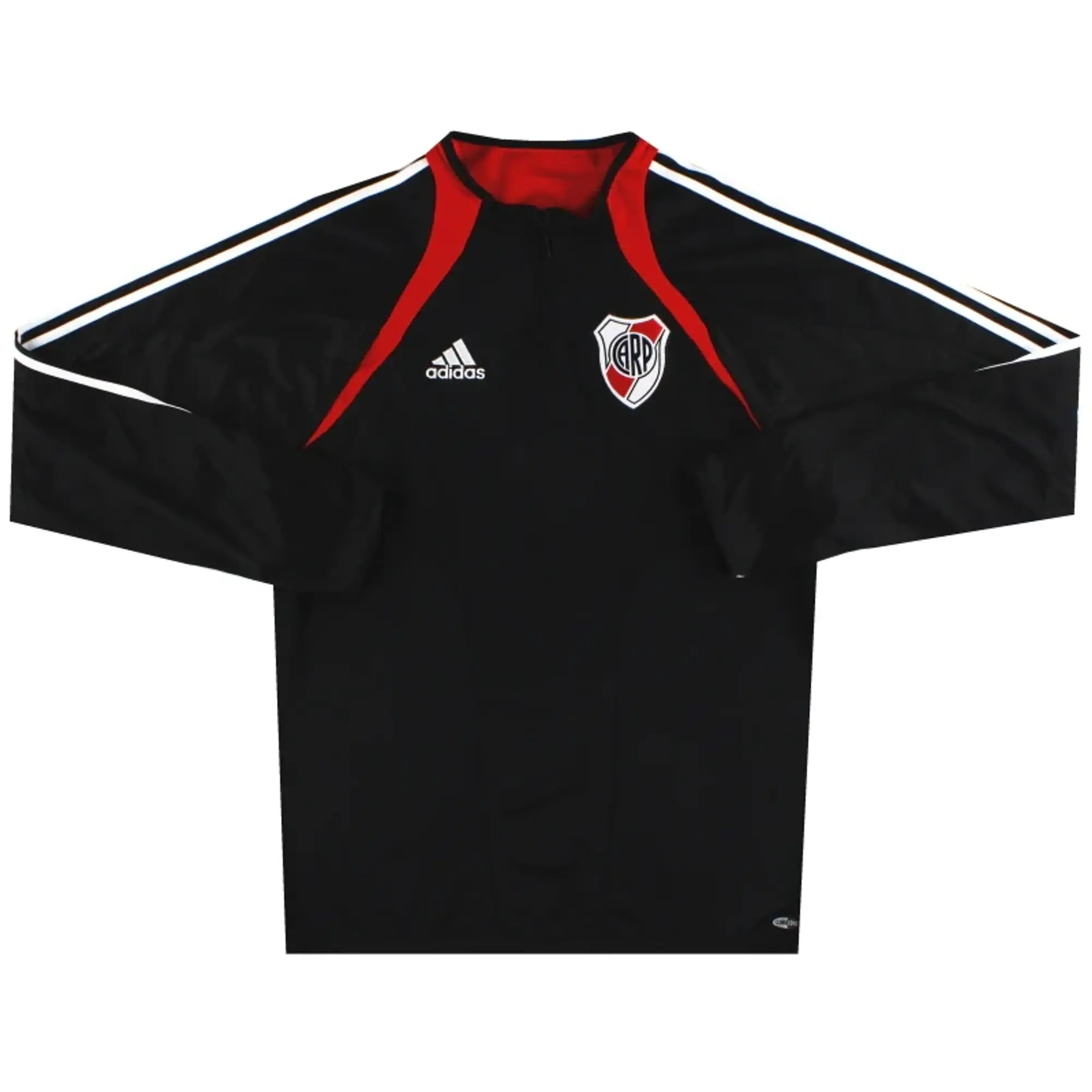 2004-05 River Plate adidas 1/4 Zip Track Jacket *Mint* M/L - Central and South American Clubs / Mint / Medium