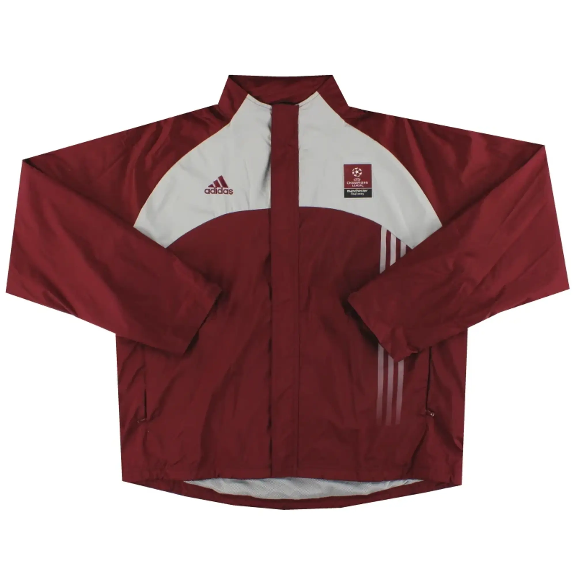 2003 UEFA CL Final adidas Staff Issue Hooded Rain Jacket XXL - Other European Clubs / Excellent 