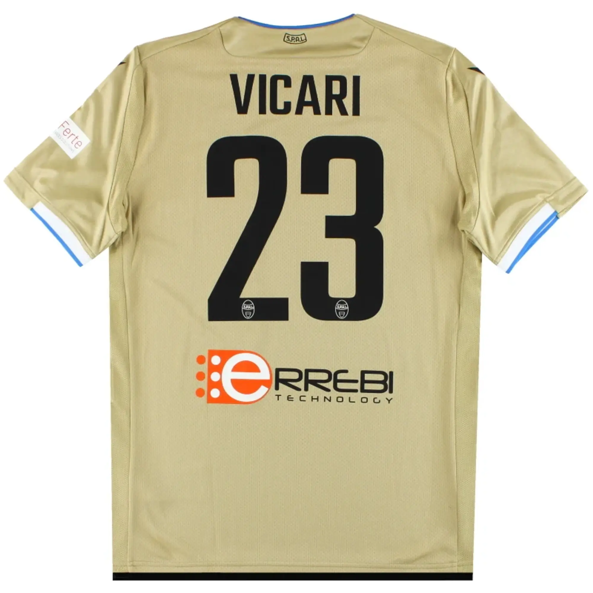 2019-20 SPAL Macron Away Shirt Vicari #23 *w/tags* L - Other Italian Clubs / w/tags 