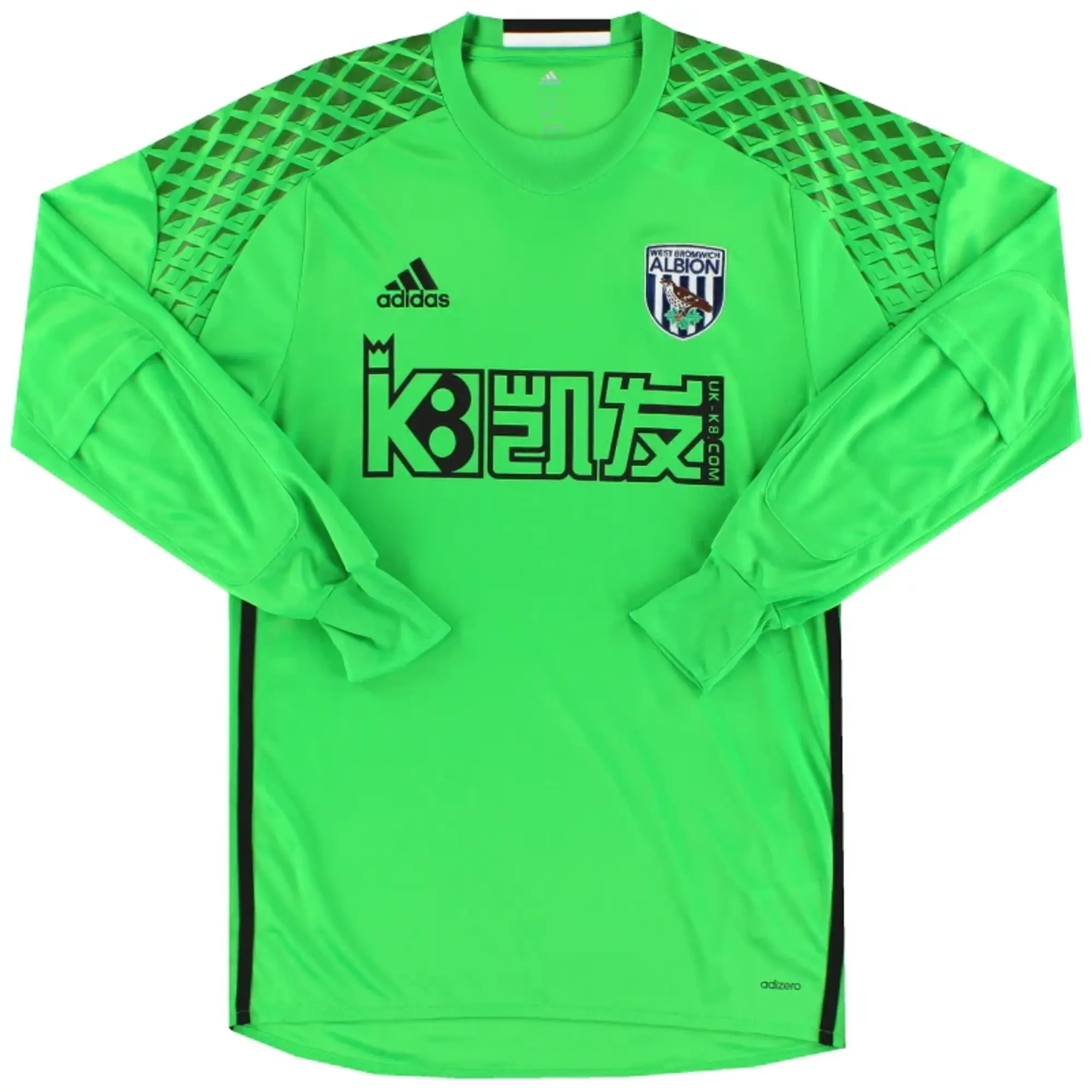 2016-17 West Brom adidas adizero Goalkeeper Shirt *Mint* S - West Brom / Mint 