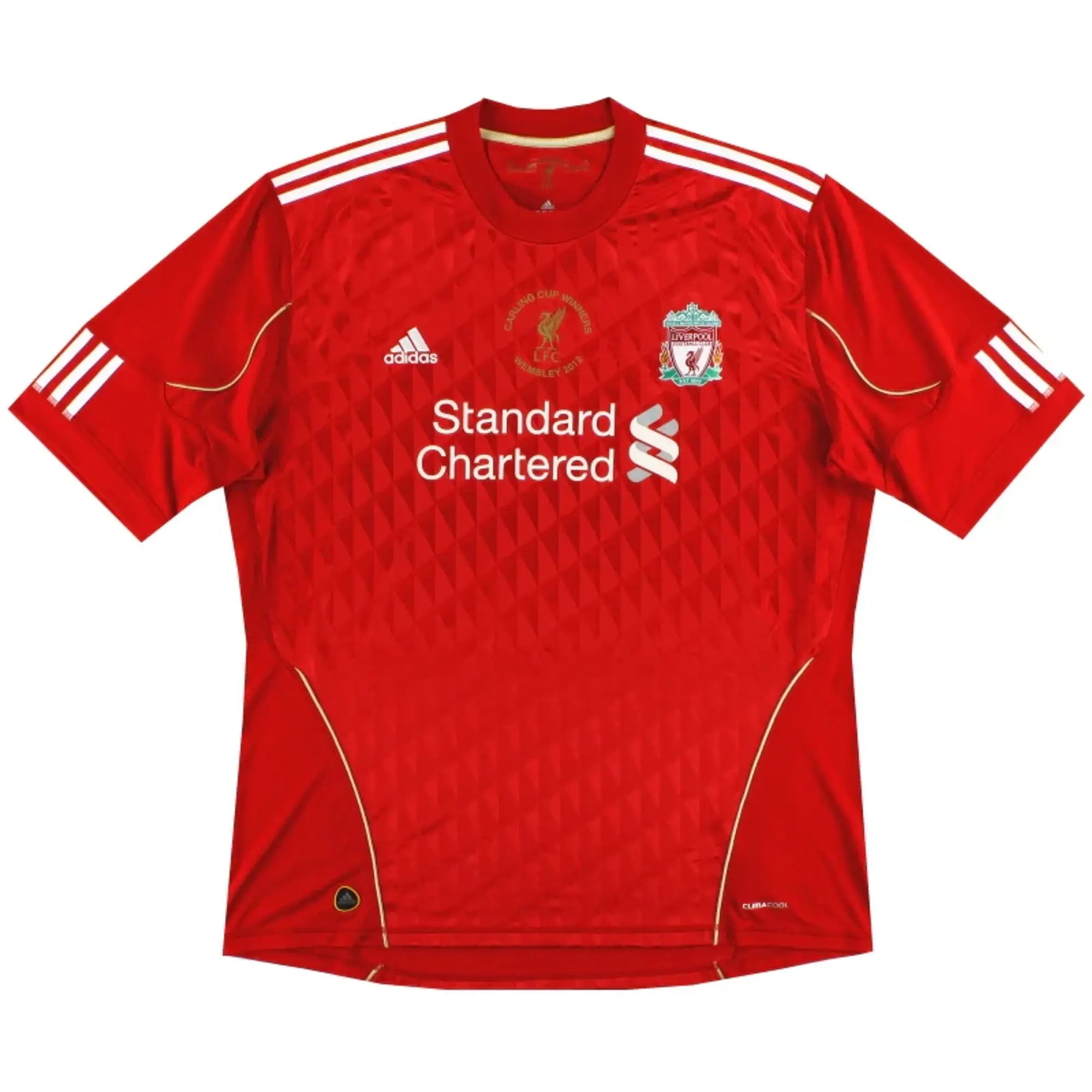 2010-12 Liverpool adidas 'Carling Cup Winners' Home Shirt XXL - Liverpool / Excellent 