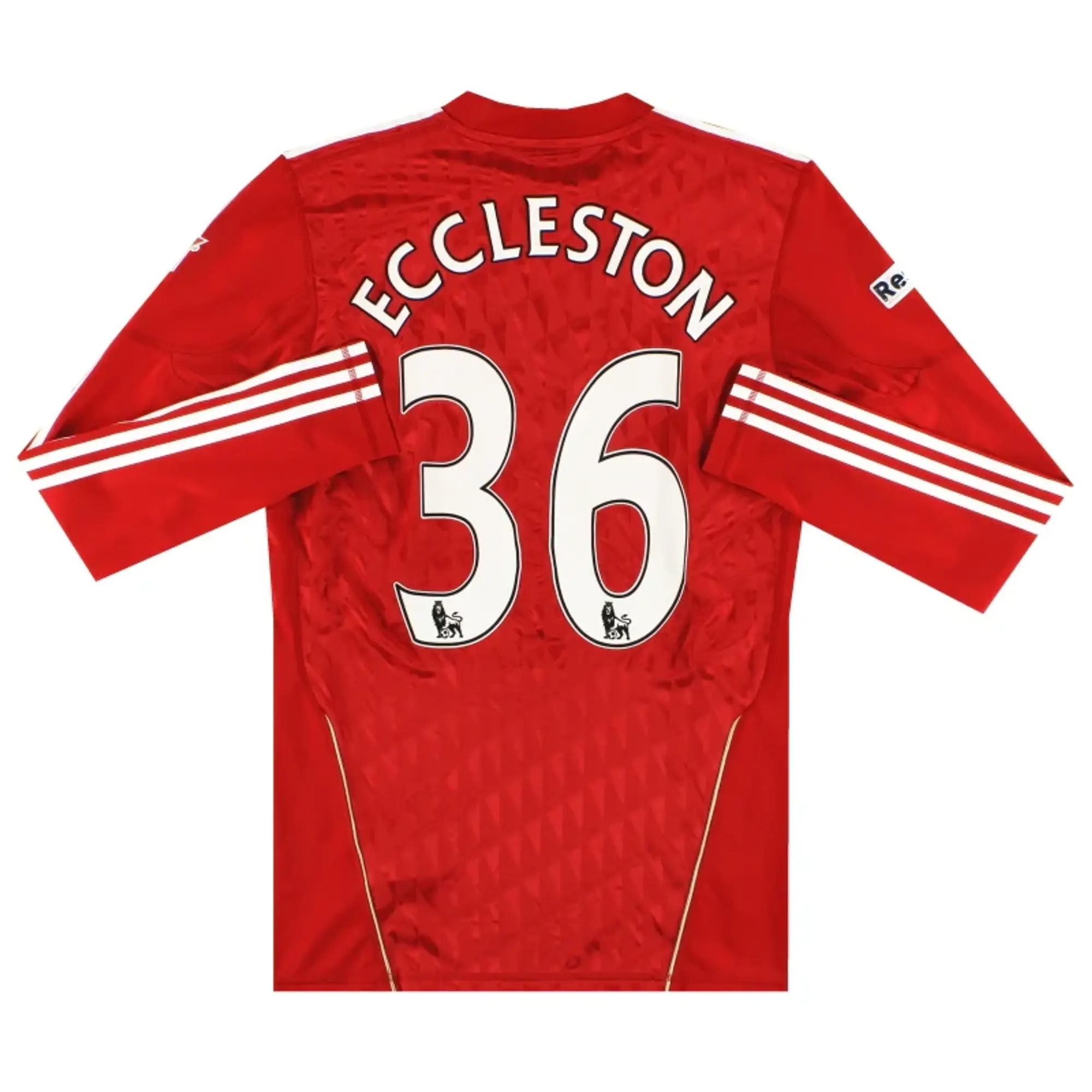 2010-12 Liverpool Techfit Player Issue Home Shirt Eccleston #36 *Mint* L/S L - Liverpool / Mint 