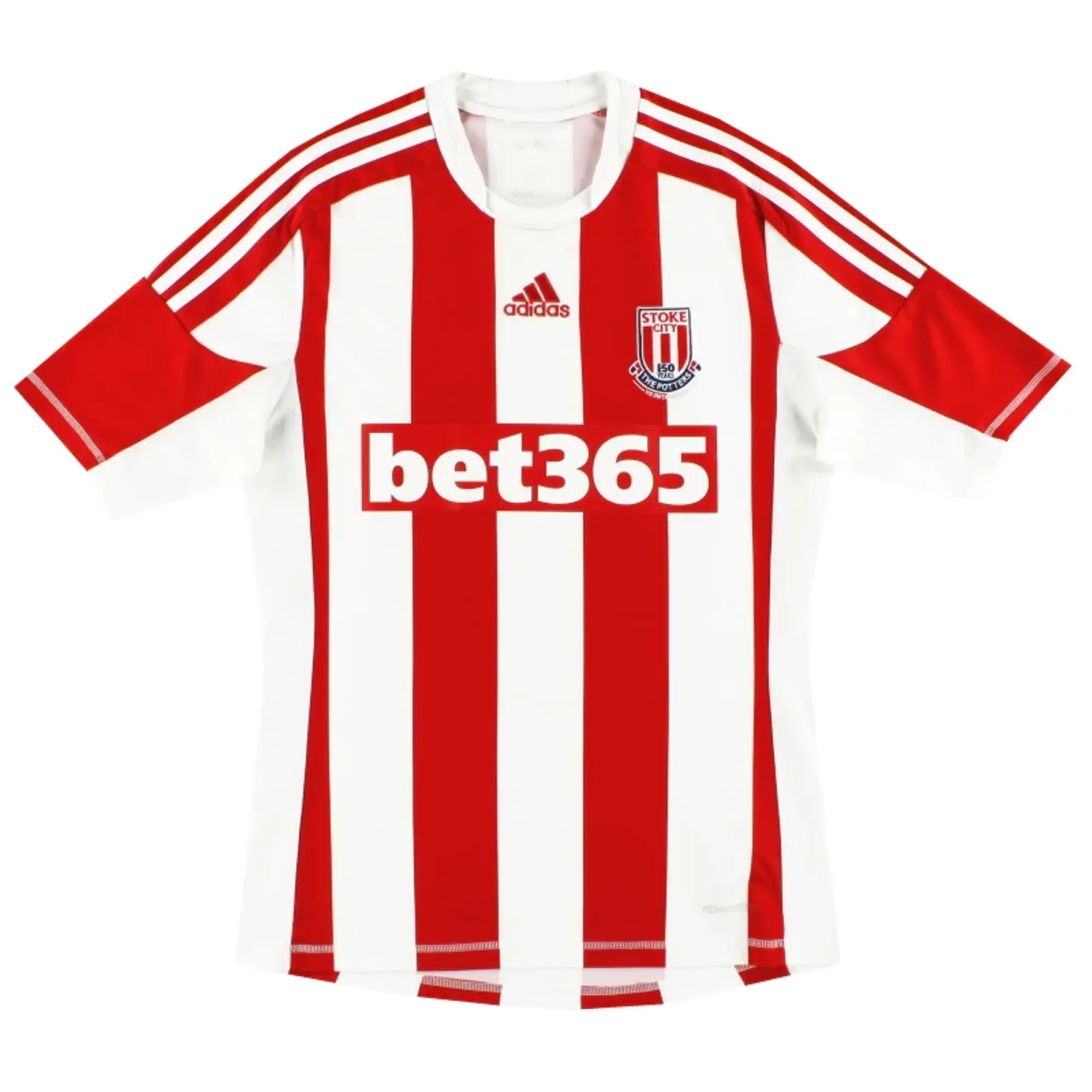 2012-13 Stoke City adidas Formotion '150 Years' Home Shirt S - Stoke City / Excellent 