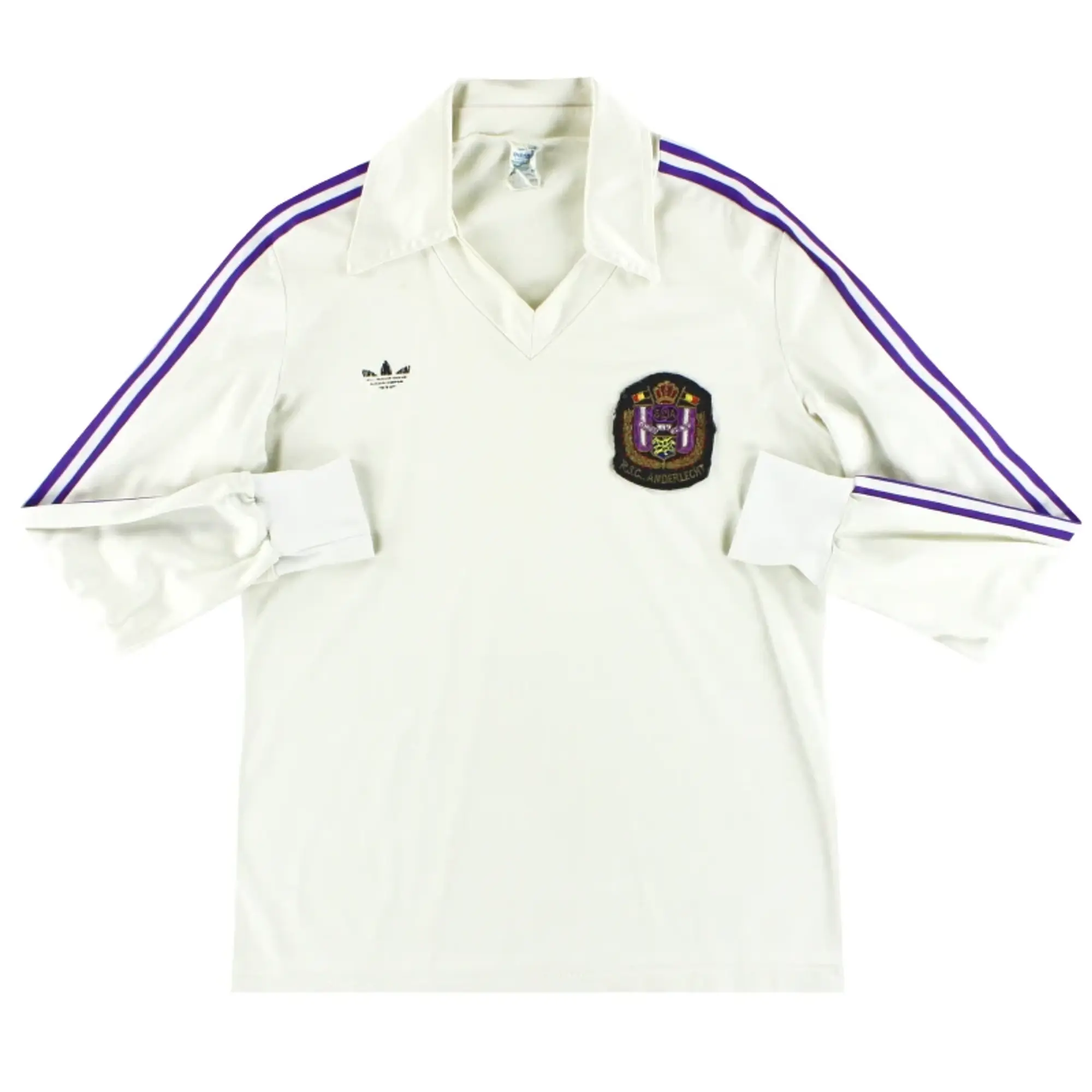 1970-71 Anderlecht adidas Home Shirt L/S M - Other European Clubs / Very good 