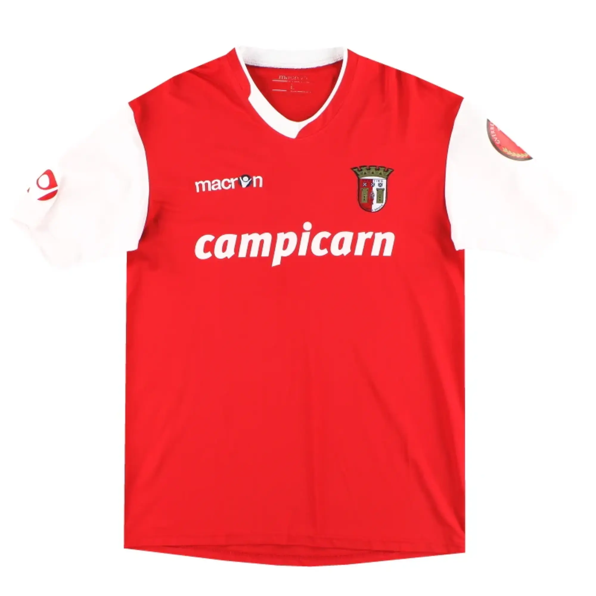 2008-09 Braga Macron Home Shirt #18 L - Other Portuguese Clubs / Excellent 