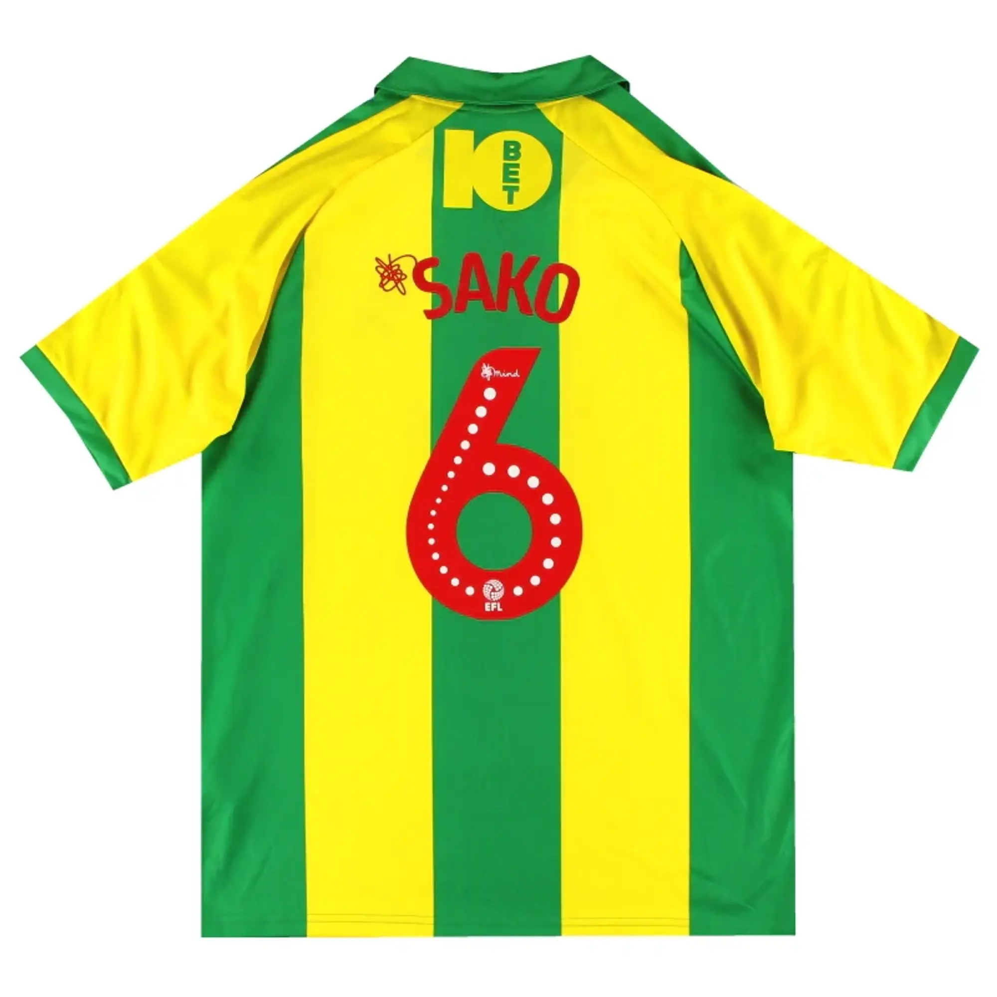 2018-19 West Brom Puma Player Issue Away Shirt Sako #6 L - West Brom / Excellent 