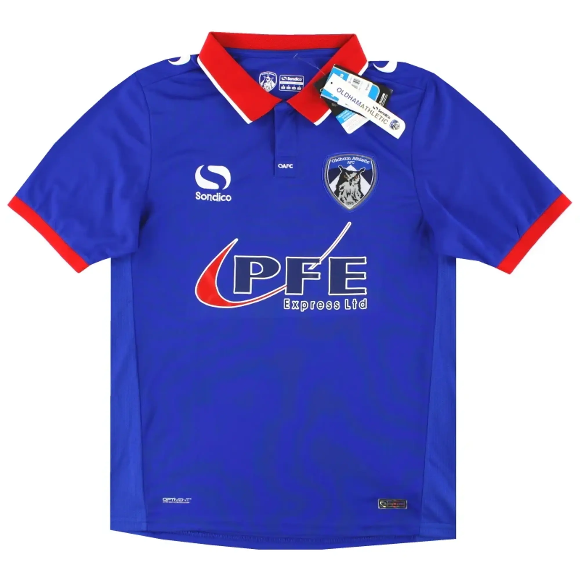2015-16 Oldham Sondico Home Shirt *w/tags* S - Oldham Athletic / w/tags 