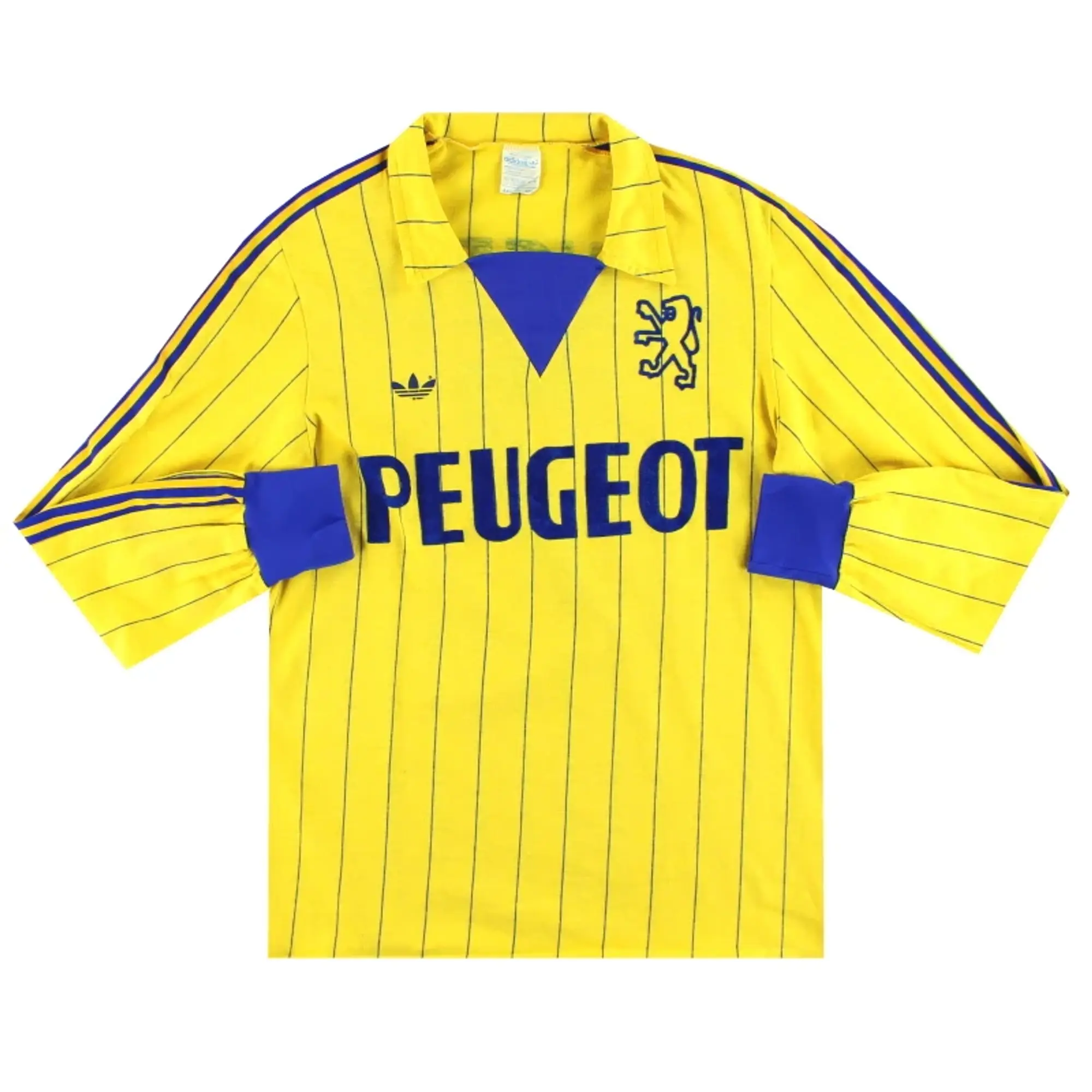 1981-82 Sochaux adidas Match Issue Home Shirt #12 L/S M - Other French Clubs / Excellent 