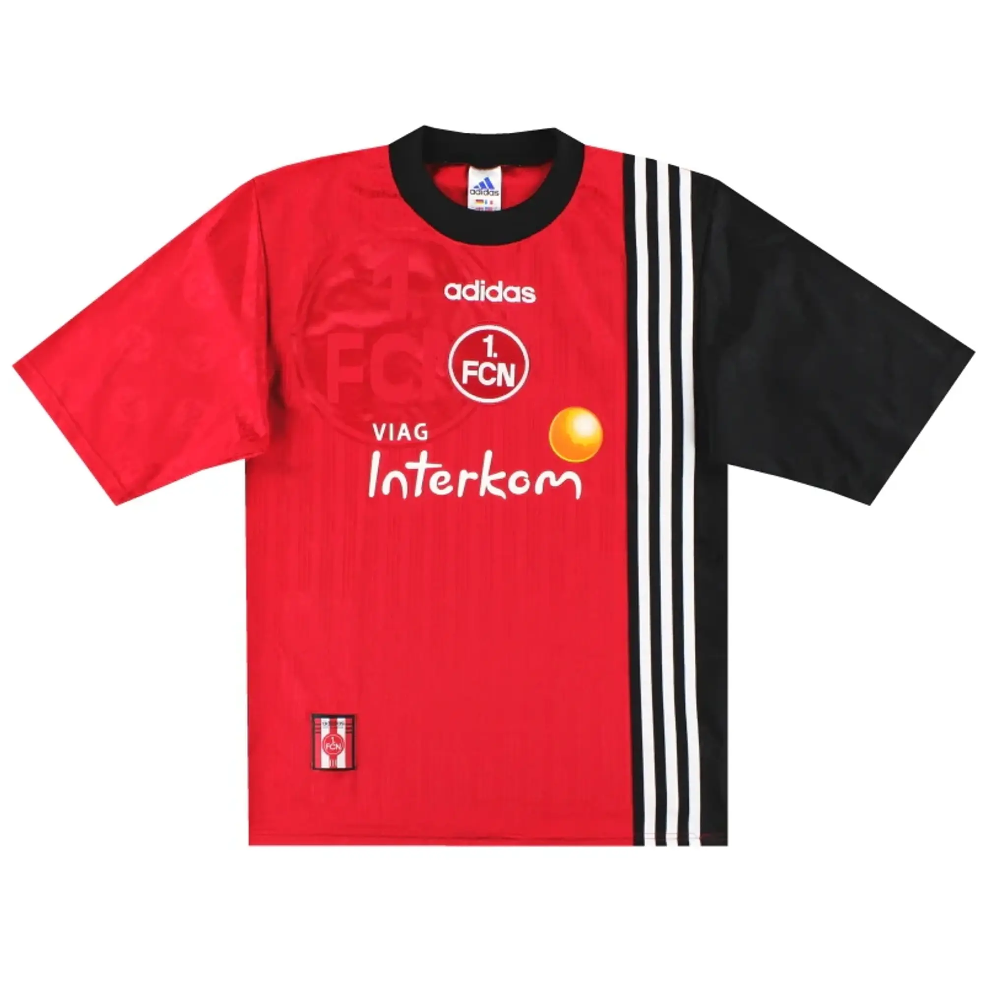 1997-99 Nurnberg adidas Home Shirt S - Other German Clubs / Excellent 