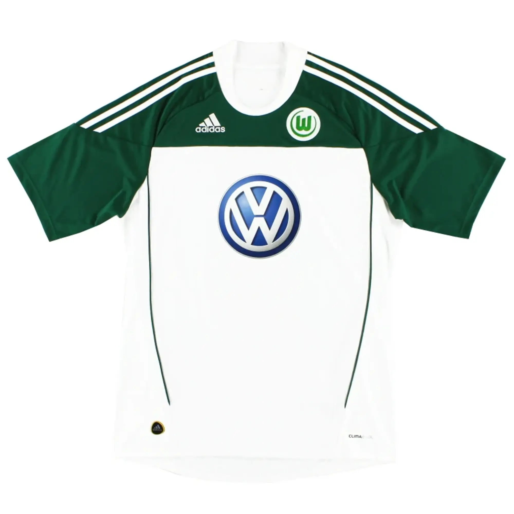 2010-11 Wolfsburg adidas Home Shirt L - Other German Clubs / Excellent 