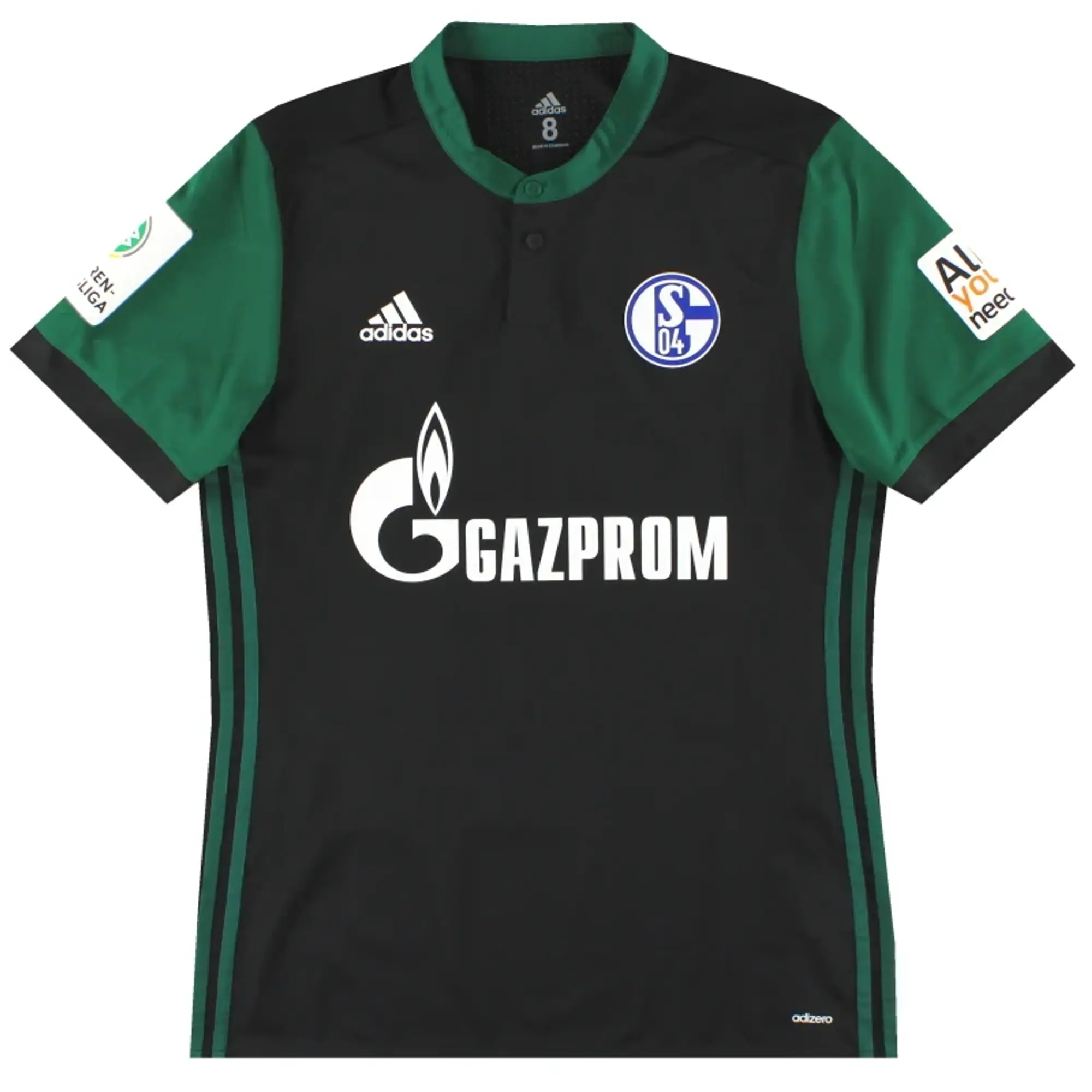 2017-18 Schalke adidas Player Issue Third Shirt #15 *Mint* L - Schalke / Mint 