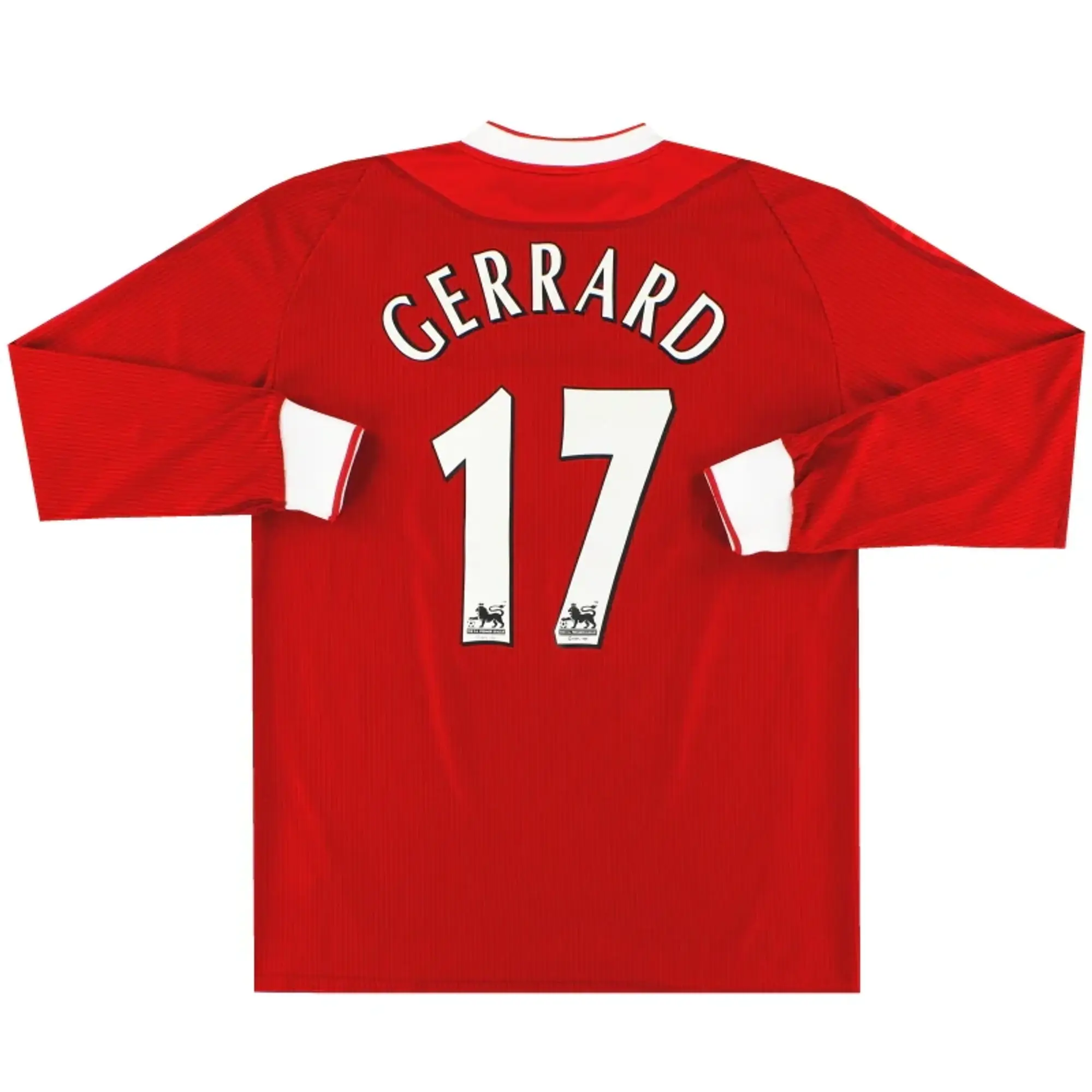 2002-04 Liverpool Reebok Home Shirt Gerrard #17 L/S M - Liverpool / Excellent 
