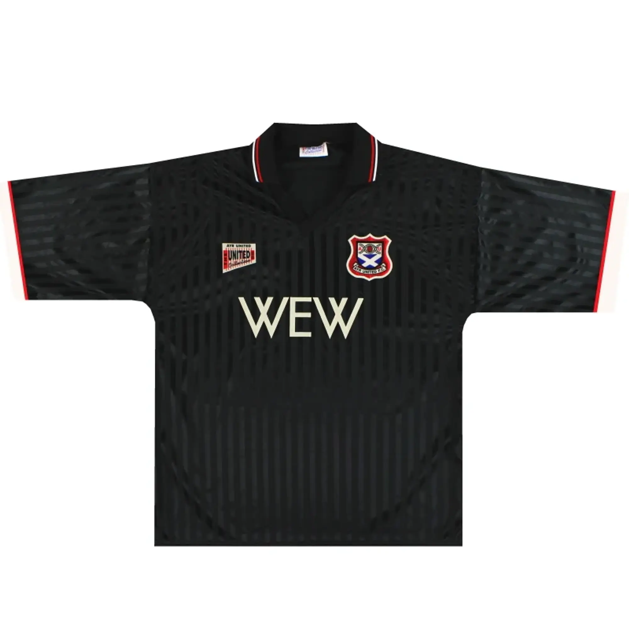 1995-96 Ayr United Home Shirt L - Other Scottish Clubs / Excellent 
