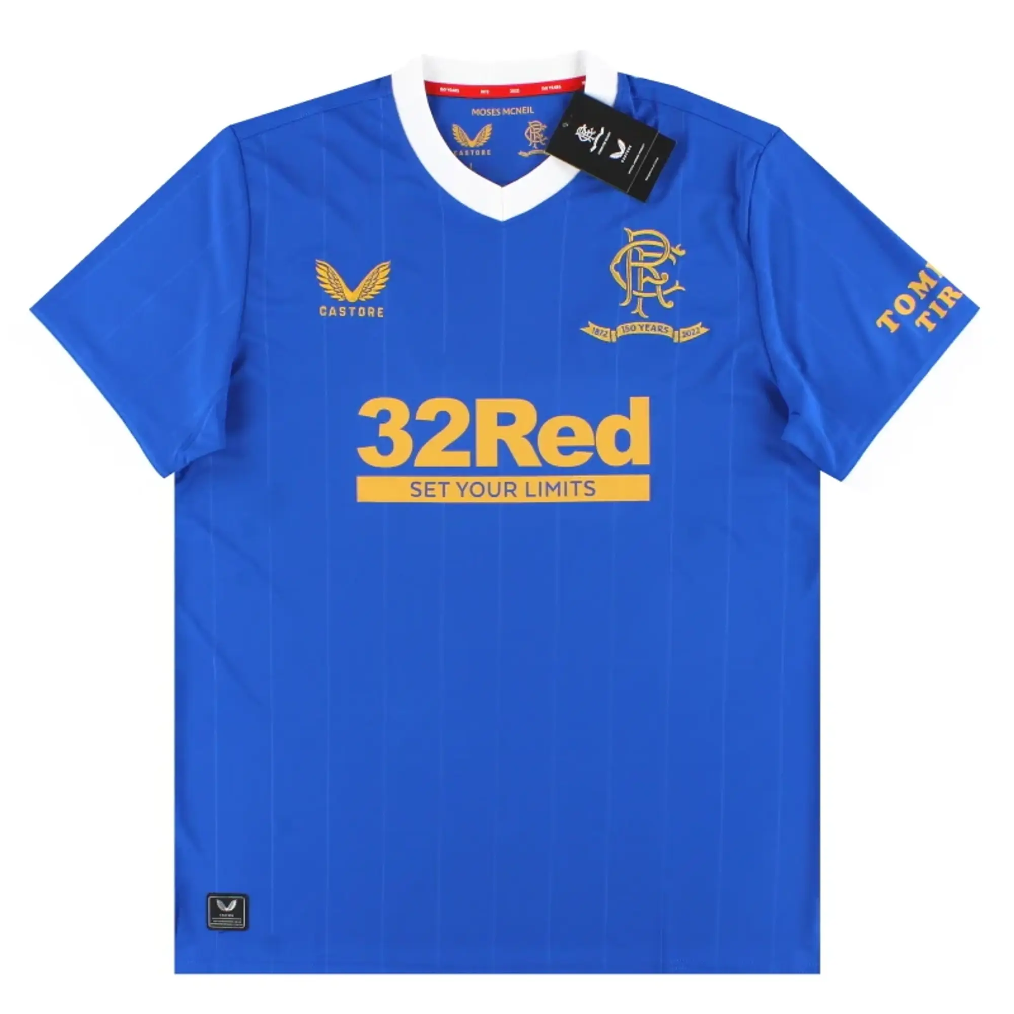 2021-22 Rangers '150 Year Anniversary' Castore Home Shirt *BNIB* - Rangers / BNIB 