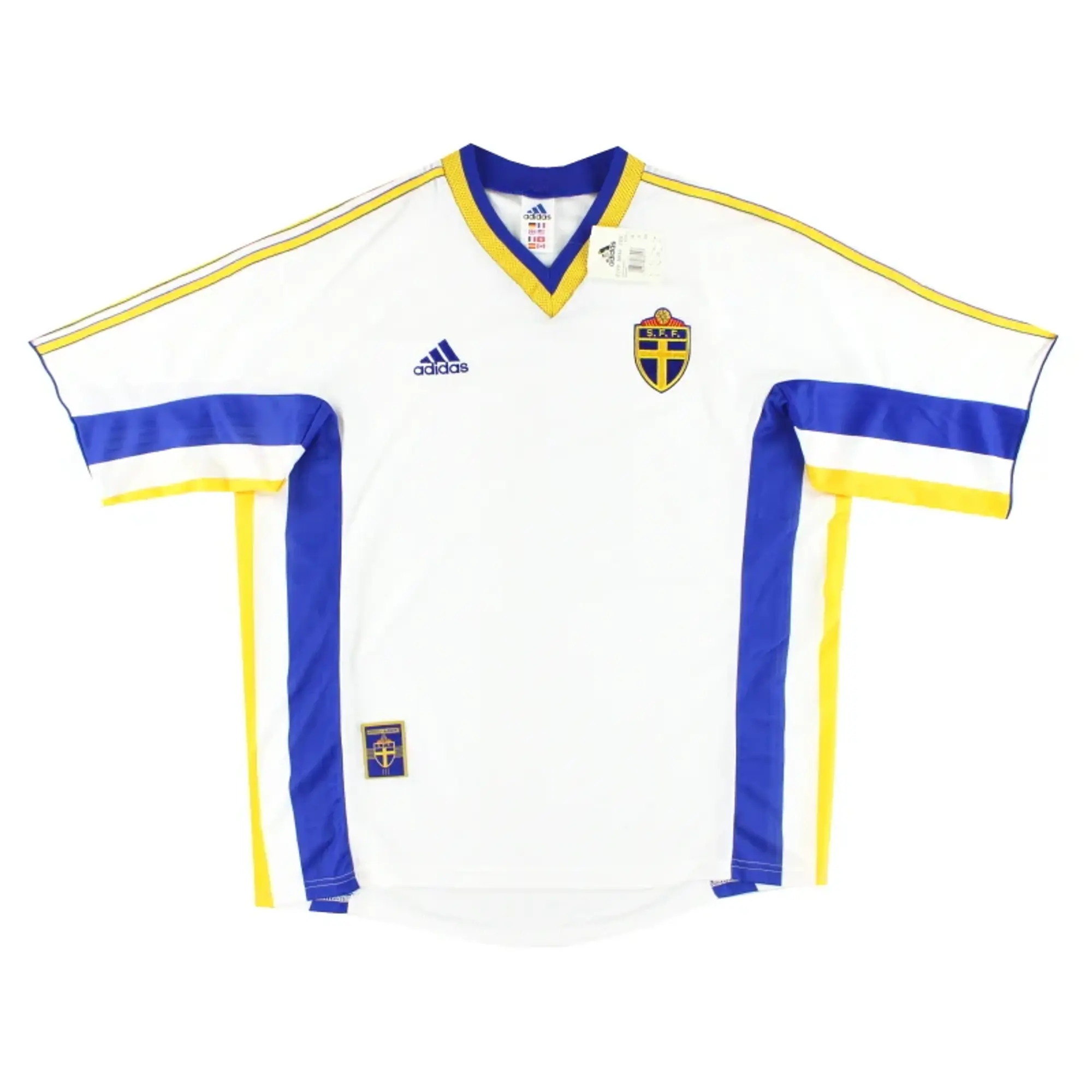 1998-00 Sweden adidas Away Shirt *w/tags* L - Sweden / w/tags 