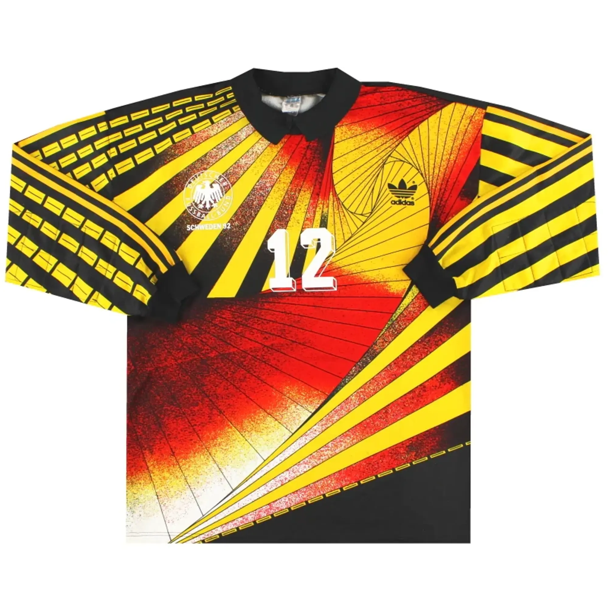1990-92 West Germany adidas Goalkeeper Shirt #12 XL - Germany / Very good 