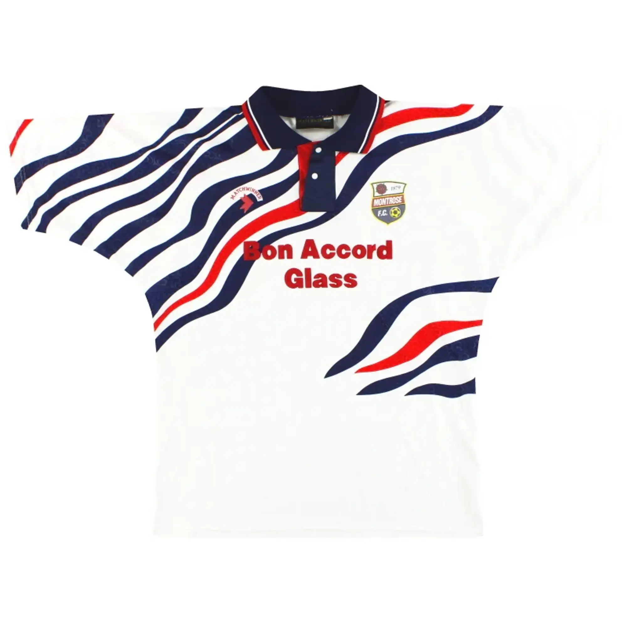 1992-94 Montrose Matchwinner Home Shirt M - Other Scottish Clubs / Excellent 