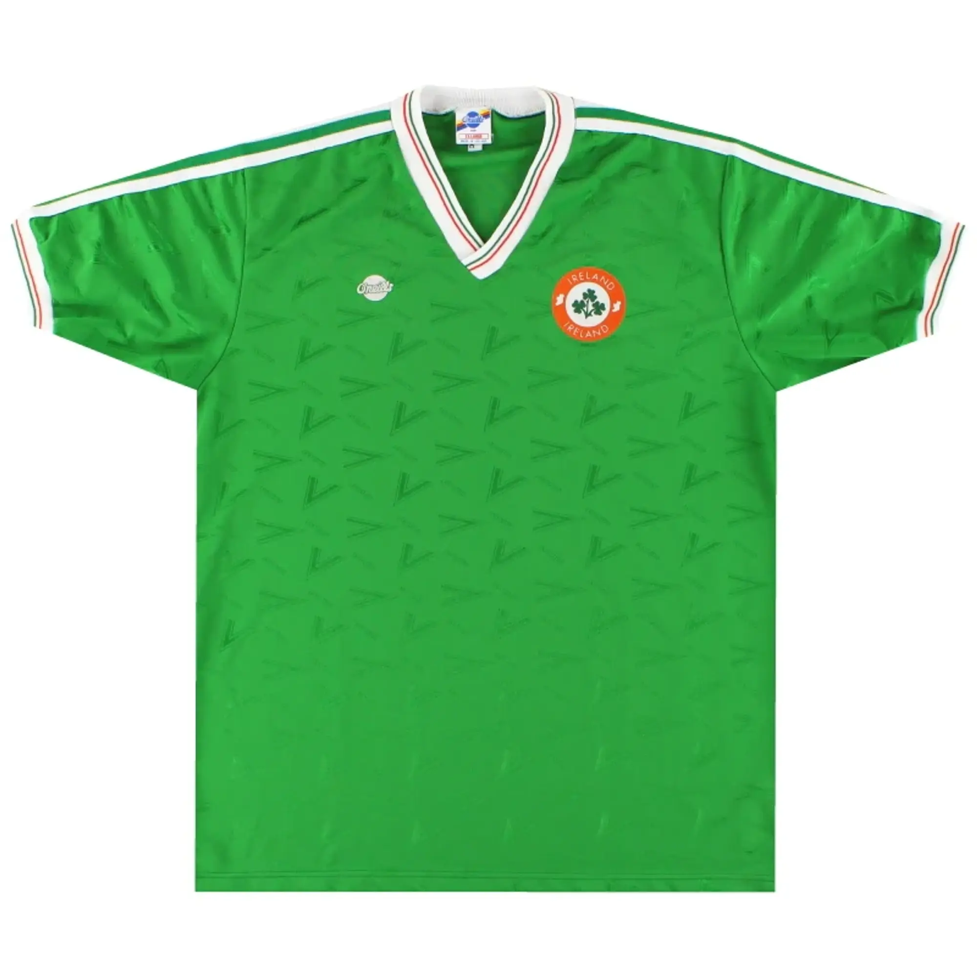 1988-90 Ireland O'neills Fan Home Shirt XL - Ireland / Excellent 