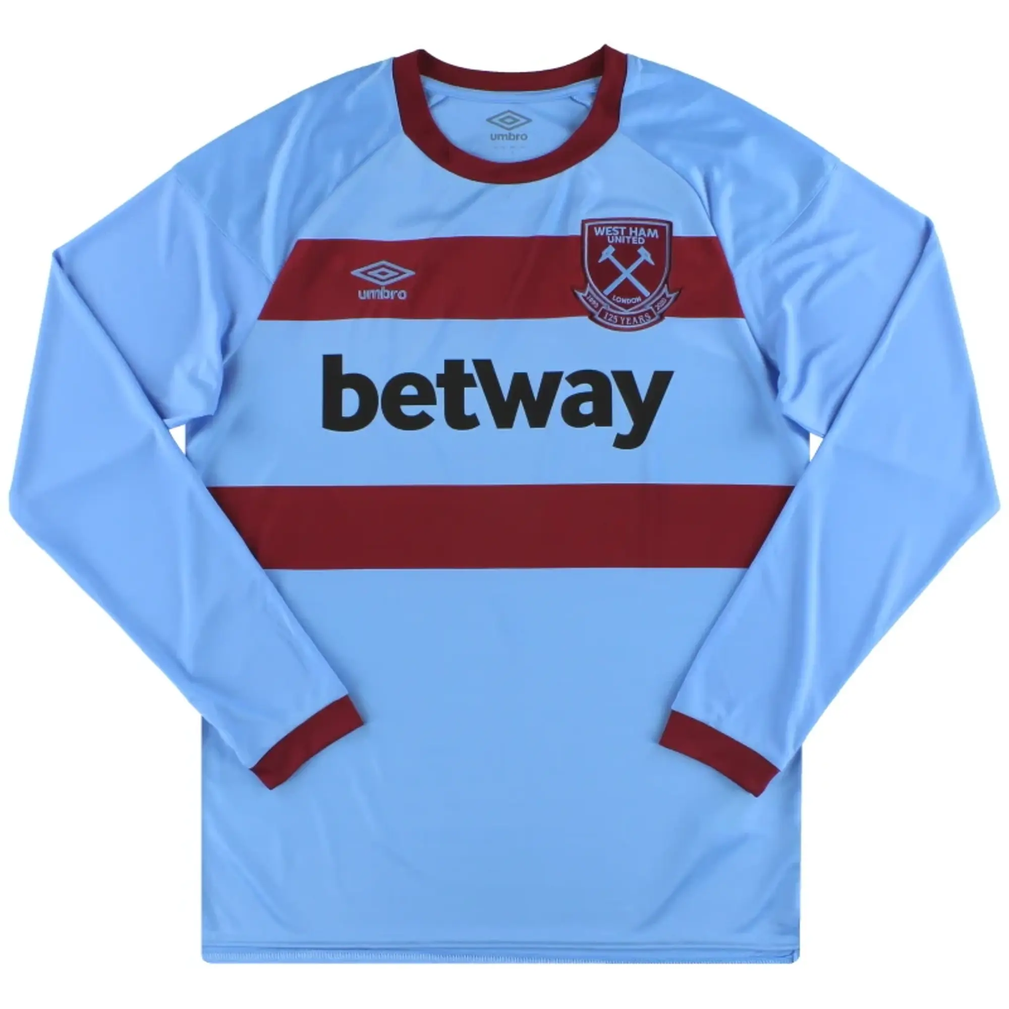 2020-21 West Ham Umbro '125 Years' Away Shirt L/S S - West Ham / Excellent 
