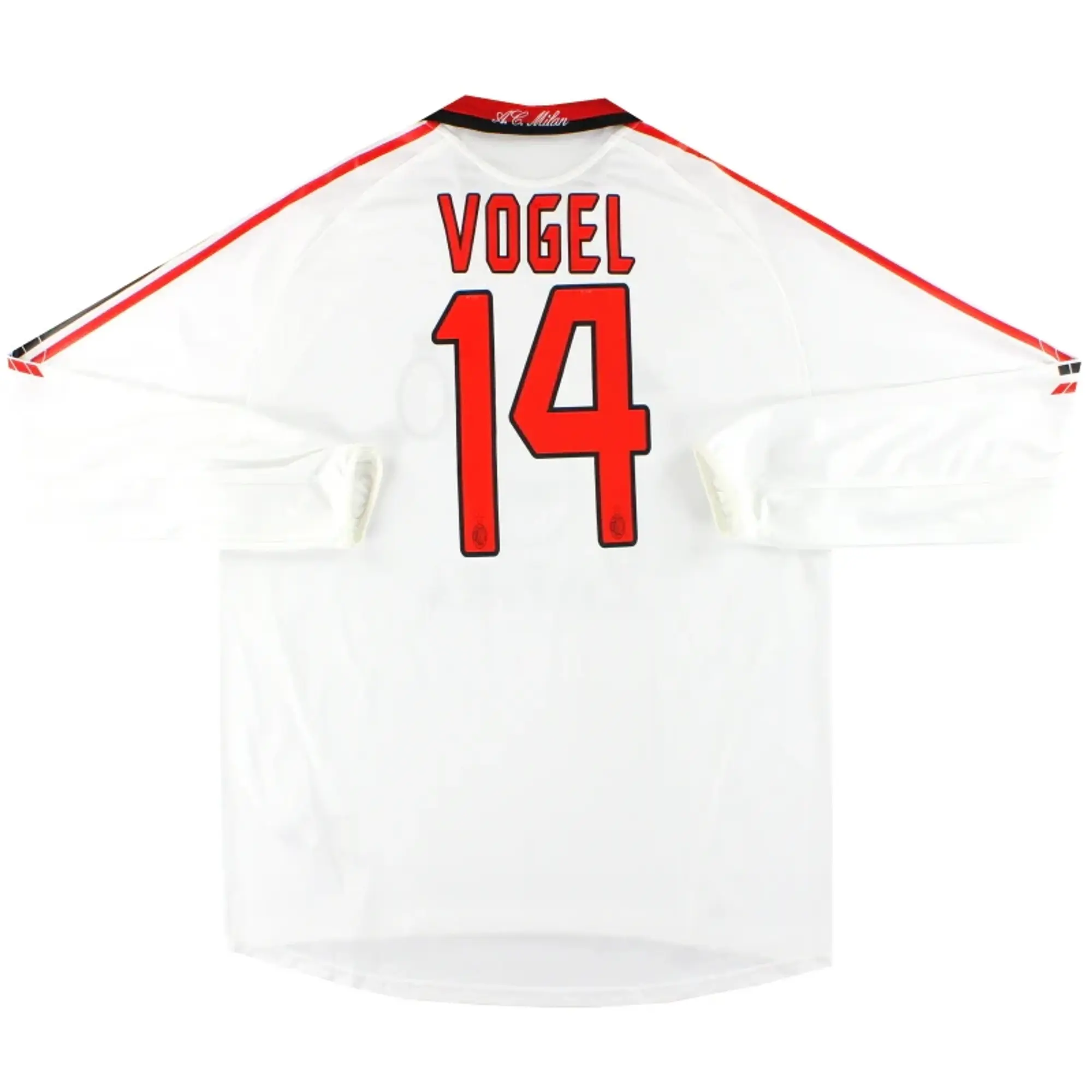 2005-06 AC Milan adidas Player Issue 'Formotion' Away Shirt Vogel #14 L/S *As New* XL - AC Milan / As New 