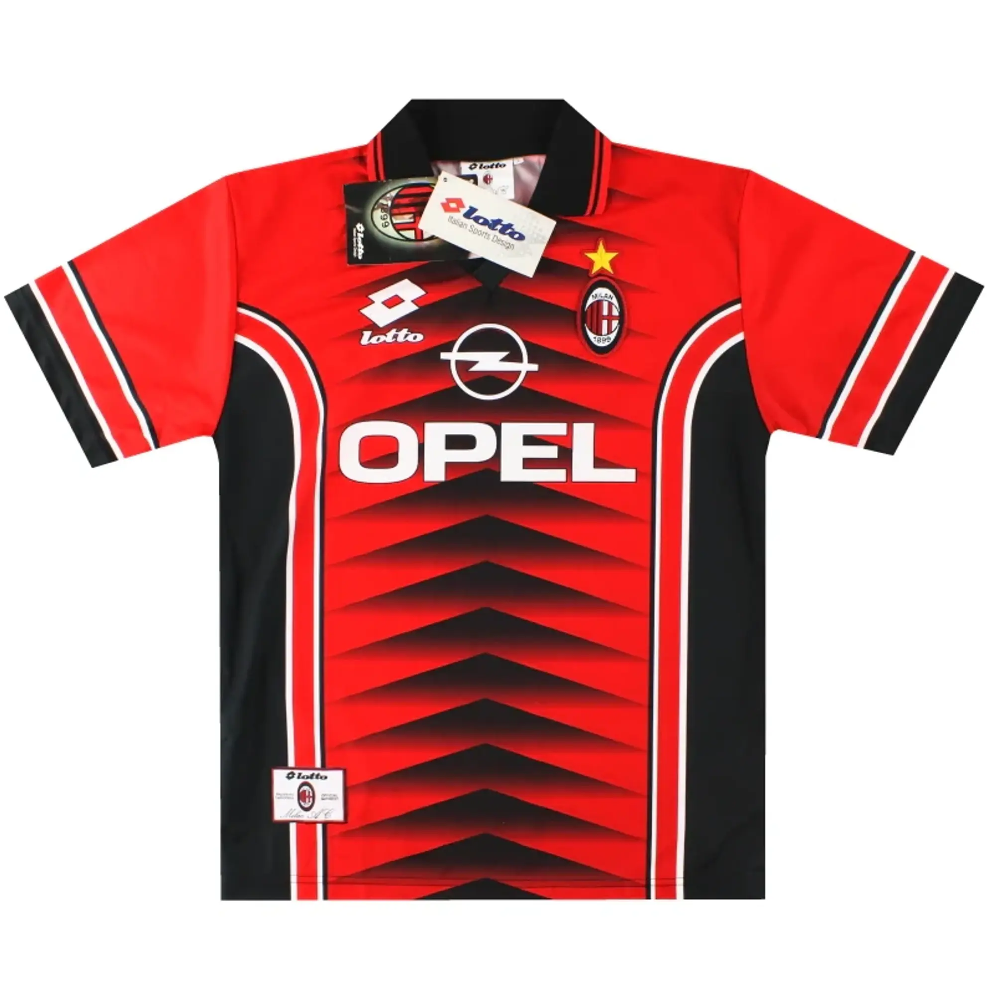 1996-97 AC Milan Lotto Training Shirt *w/tags* L - AC Milan / w/tags 