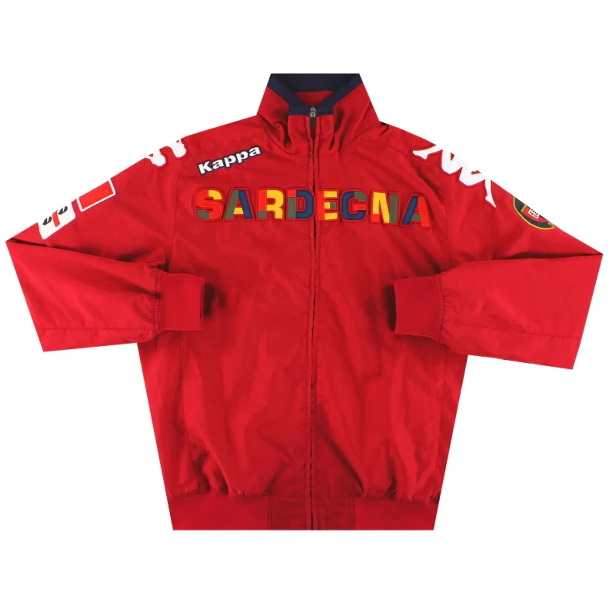 2011-12 Cagliari Kappa Track Jacket L - Other Italian Clubs / Excellent 
