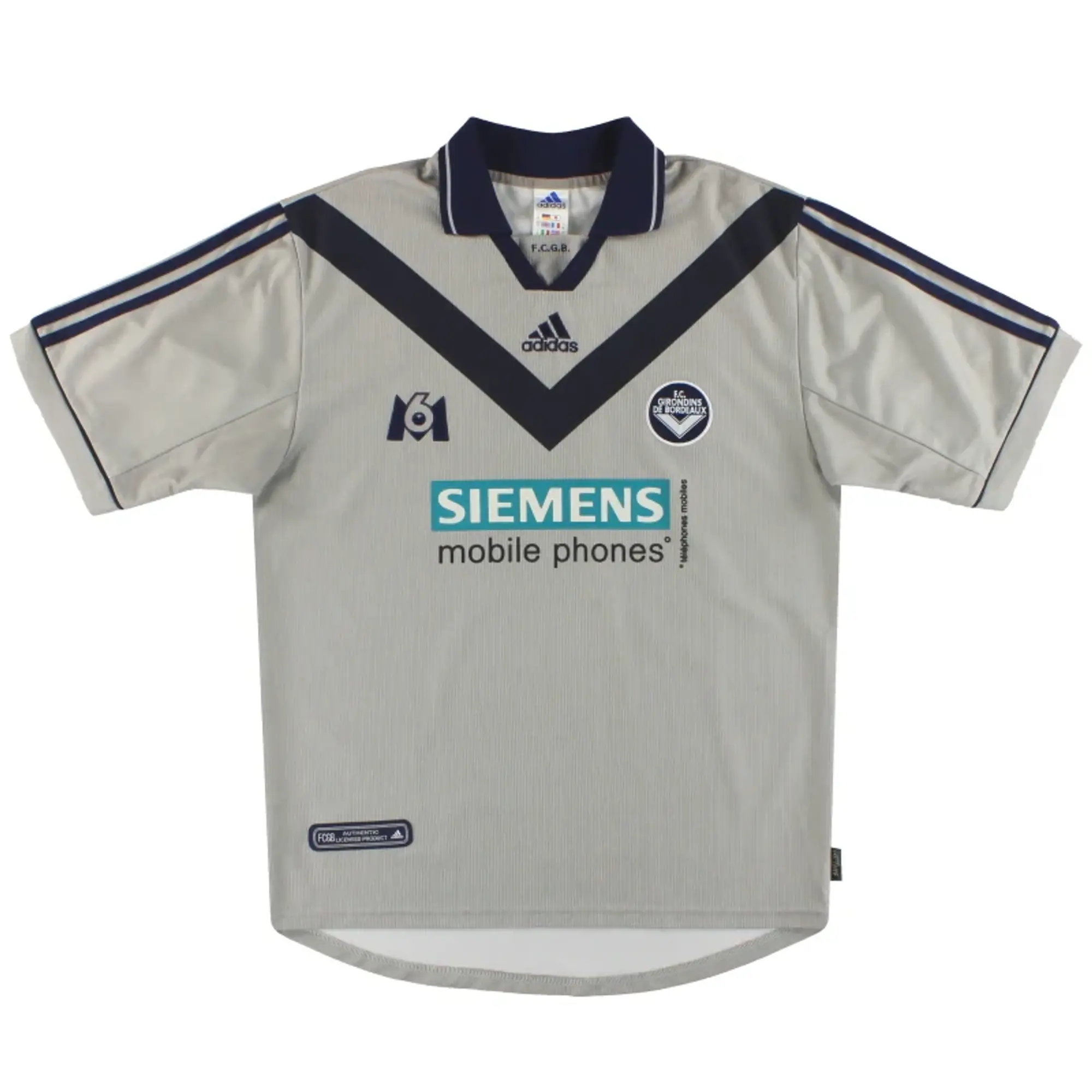 2000-01 Bordeaux adidas Third Shirt L - Other French Clubs / Excellent 