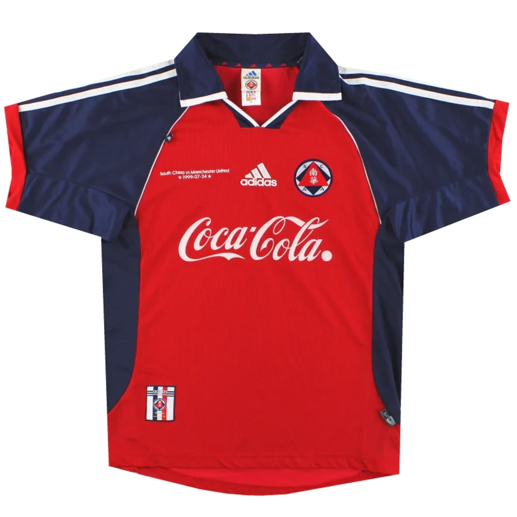 1999-990 South China 'vs Manchester United' Special adidas Home Shirt M / Excellent 