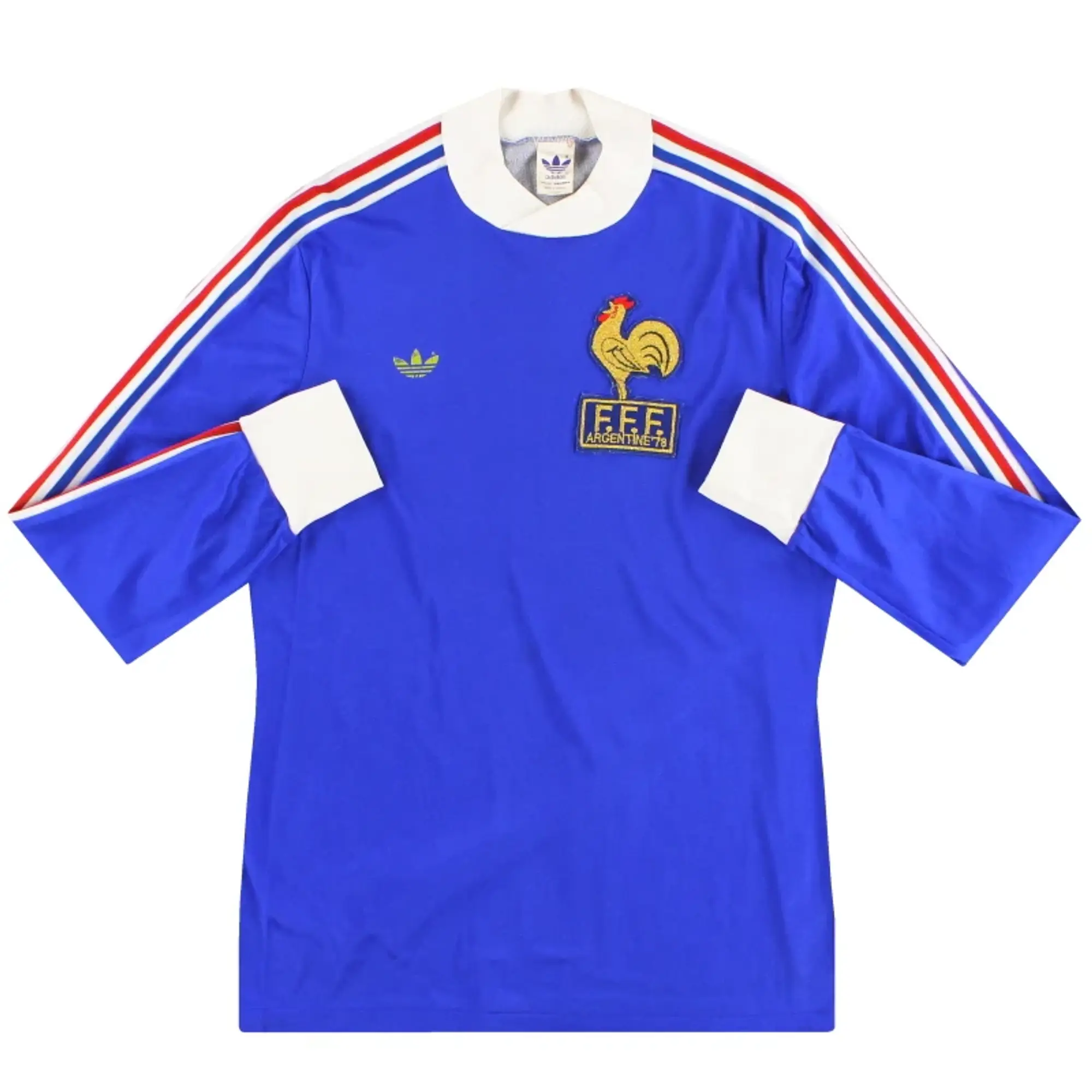 1978 France adidas 'Argentine '78' Home Shirt L/S M - France / Excellent 
