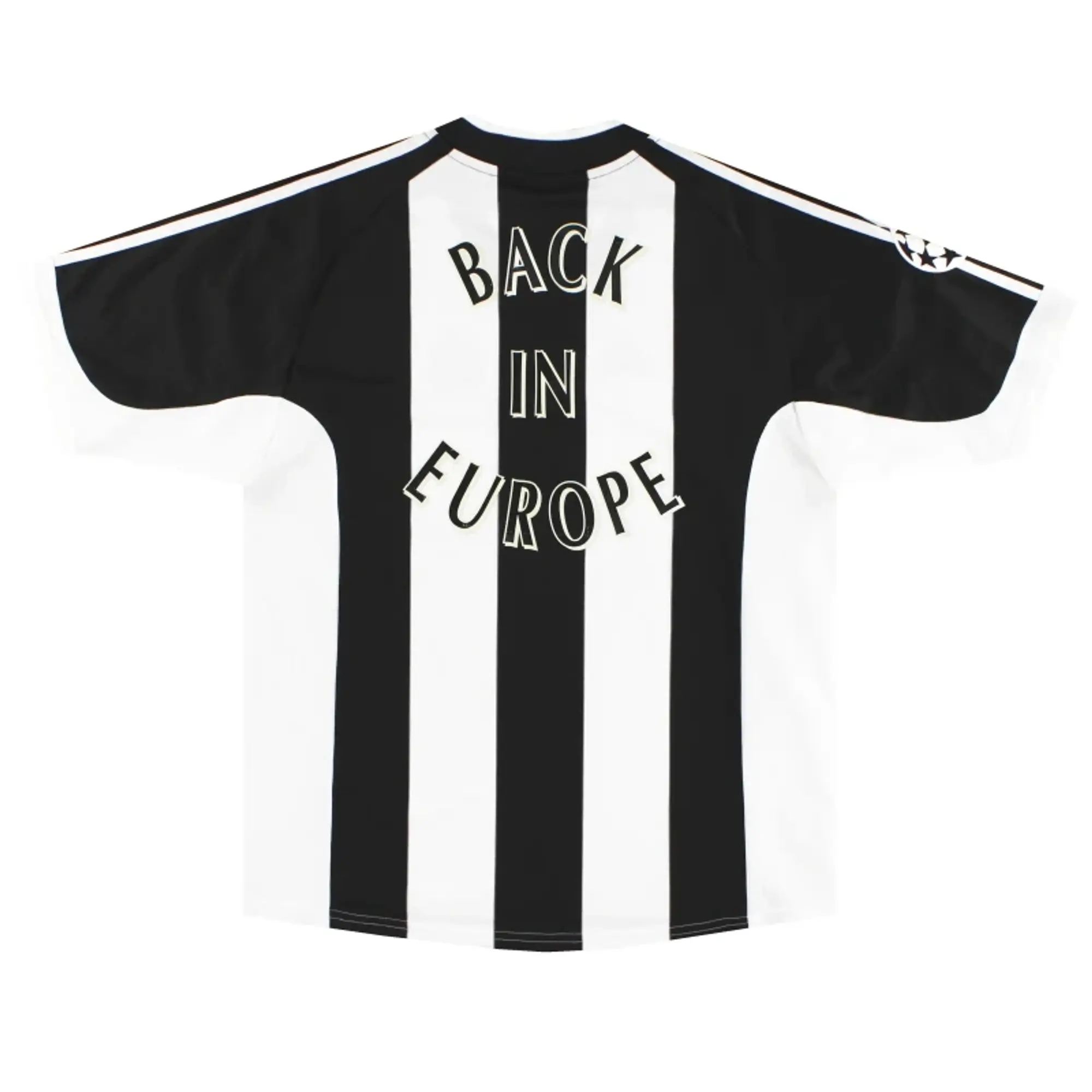 2001-03 Newcastle adidas Home Shirt 'Back In Europe' *w/tags* L - Newcastle United / w/tags 