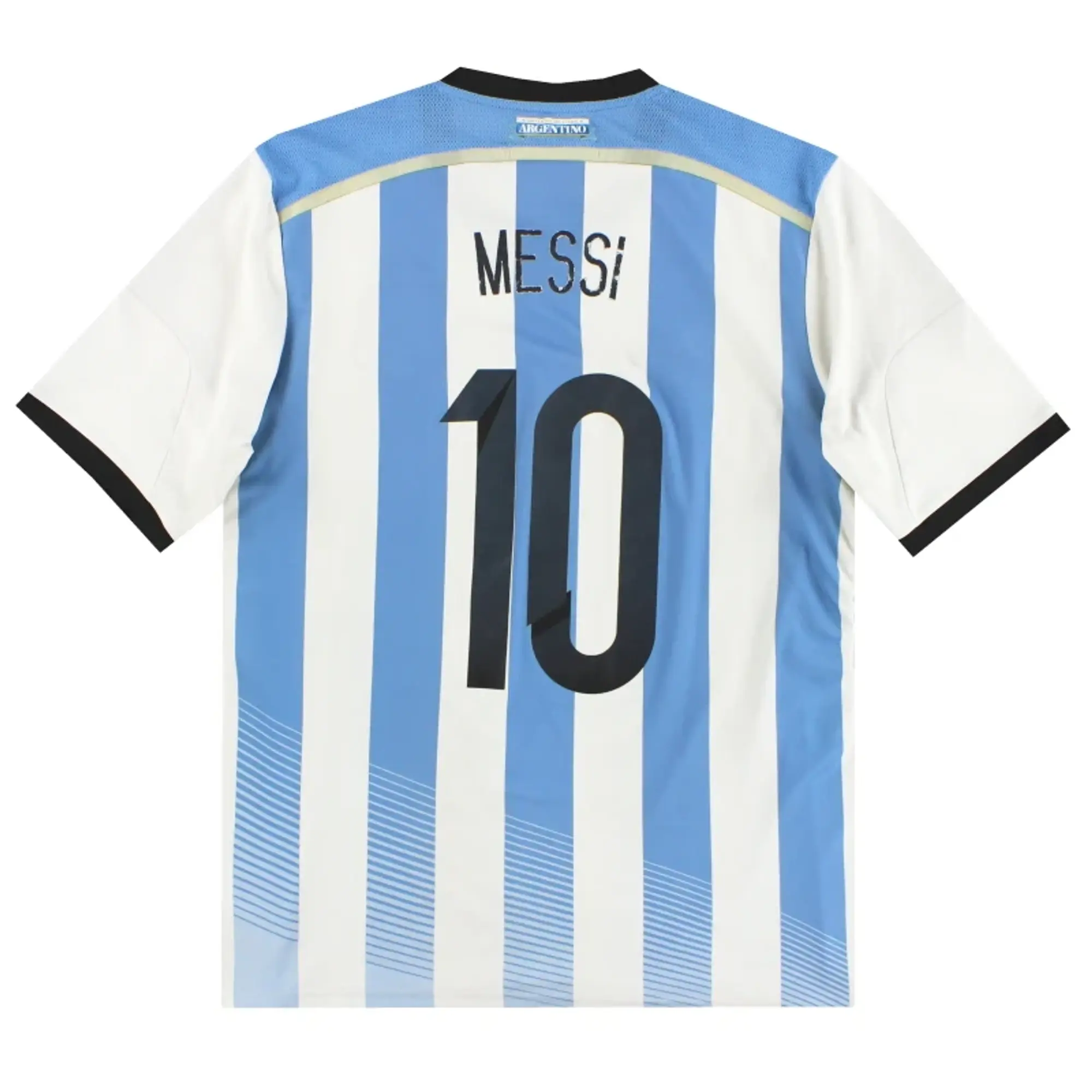 2013-15 Argentina adidas Home Shirt Messi #10 L - Argentina / Good 