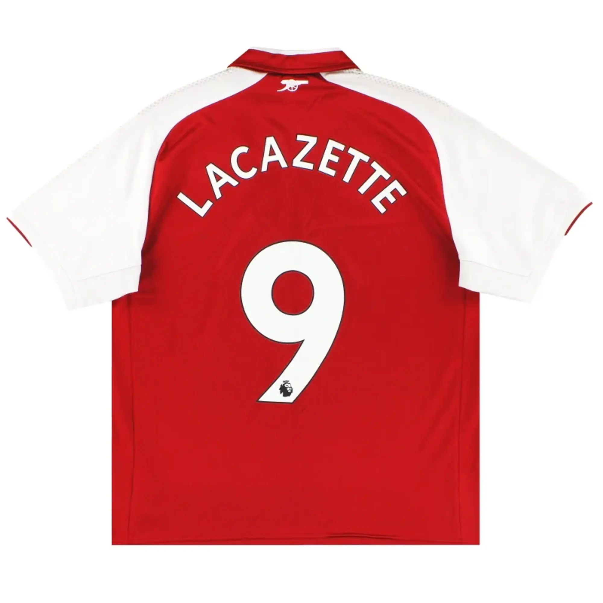 2017-18 Arsenal Puma Home Shirt Lacazette #9 L - Arsenal / Excellent 