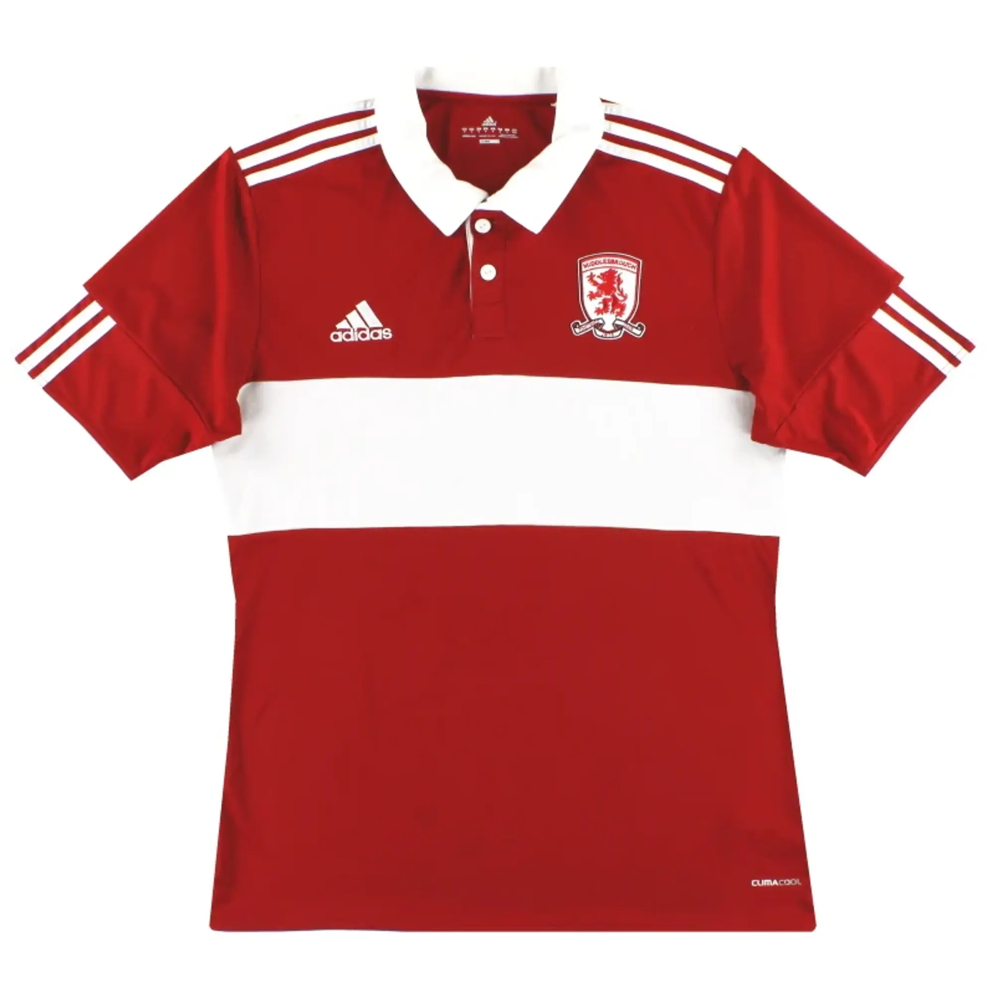 2010-11 Middlesbrough adidas Home Shirt L - Middlesbrough / Excellent 