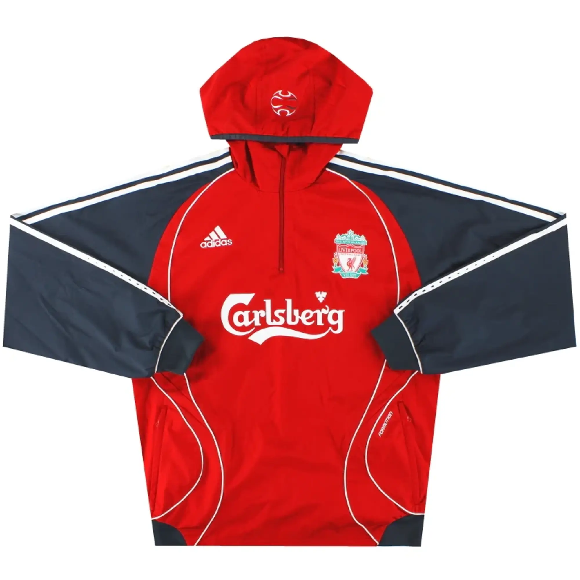 2006-07 Liverpool adidas 'Formotion' Hooded Rain Jacket L - Liverpool / Very good 