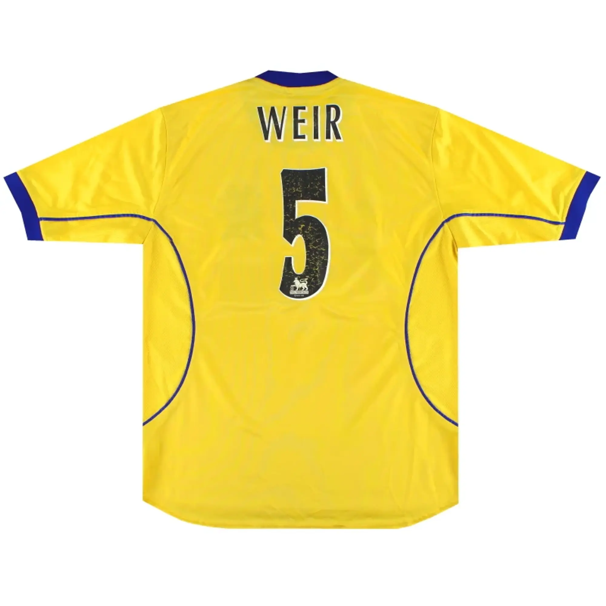 2000-01 Everton Puma Away Shirt Weir #5 L - Everton / Good 
