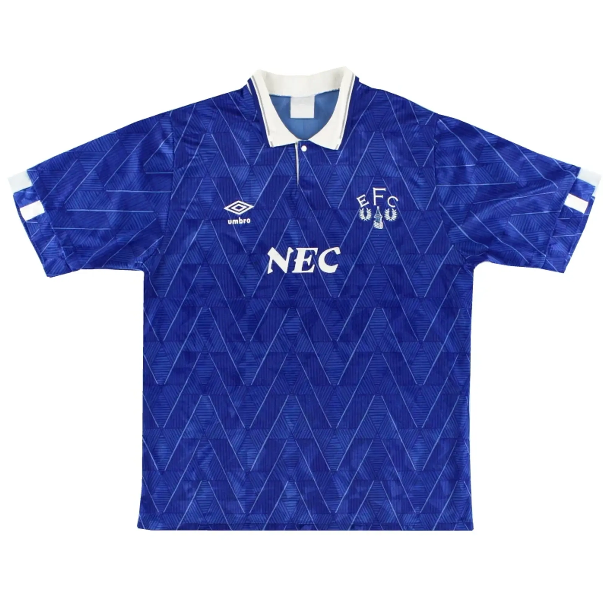 1989-91 Everton Umbro Home Shirt L - Everton / Very good 