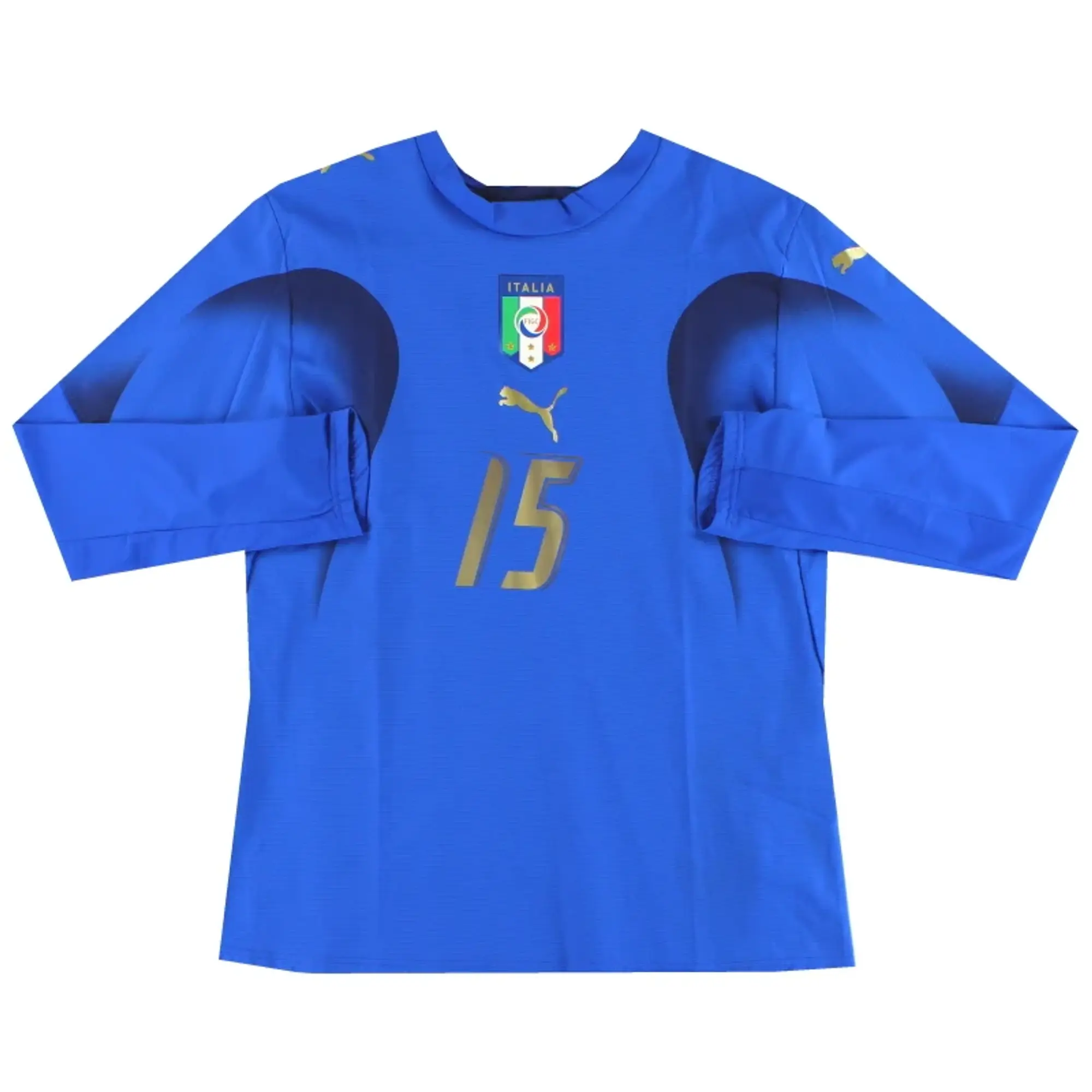 2006-07 Italy Player Issue Home Shirt #15 L/S Women's 14 - Italy / Excellent 