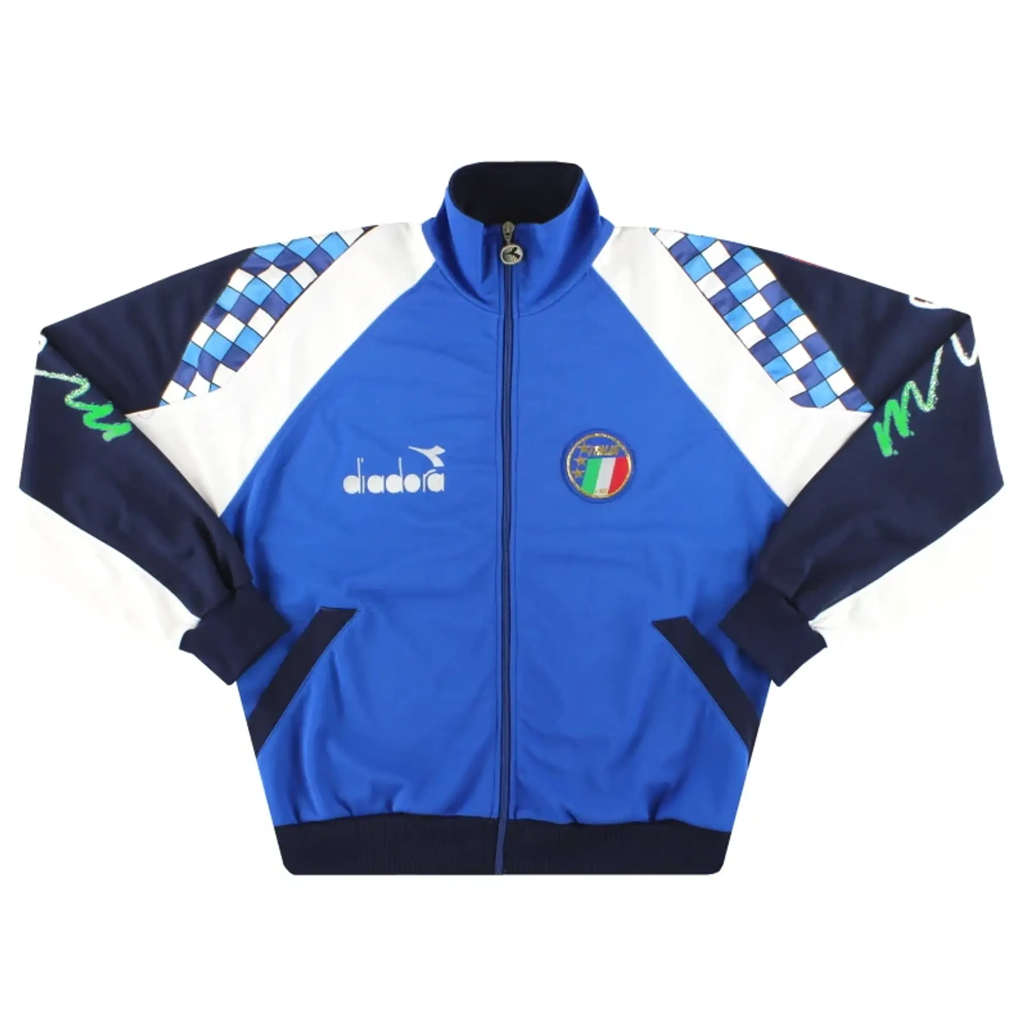 1990-92 Italy Diadora Track Jacket L - Italy / Excellent 