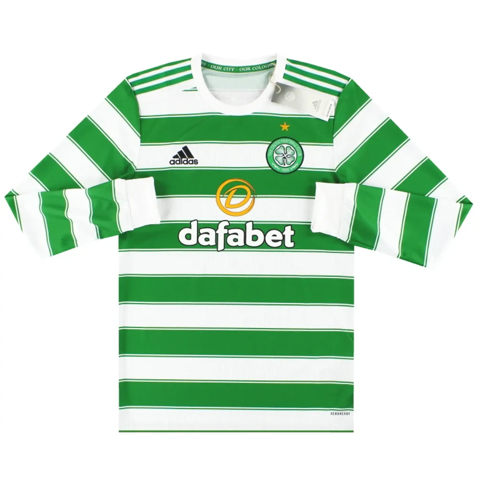 2021-22 Celtic adidas Home Shirt L/S *BNIB* - Celtic / BNIB 