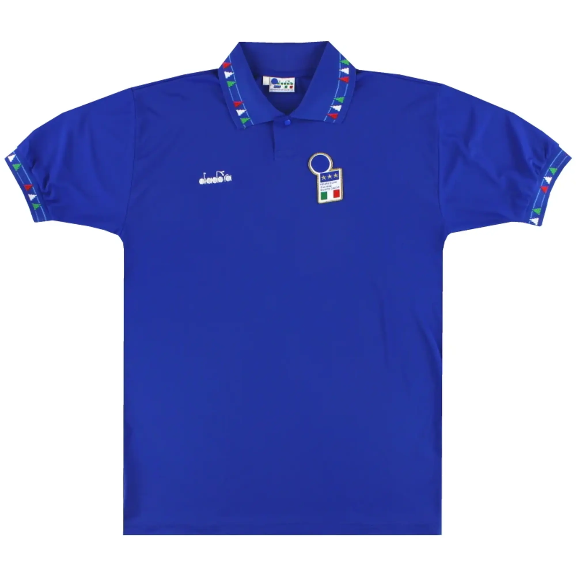 1992-93 Italy Diadora Home Shirt *Mint* L - Italy / Mint 