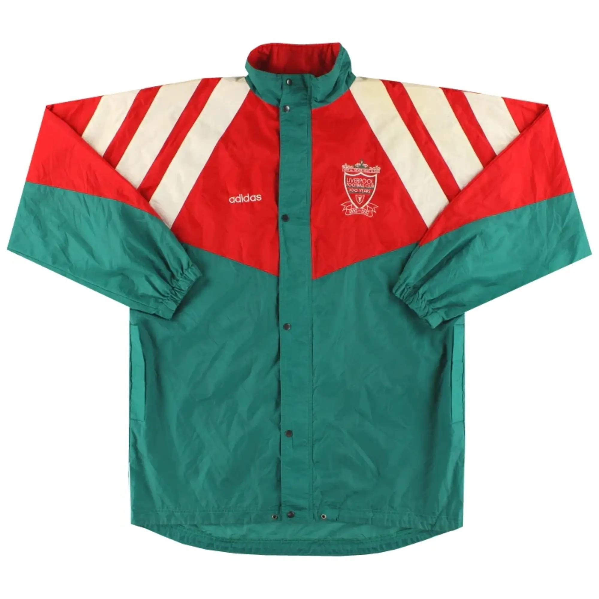 1992-93 Liverpool adidas Centenary Rain Jacket L - Liverpool / Excellent 