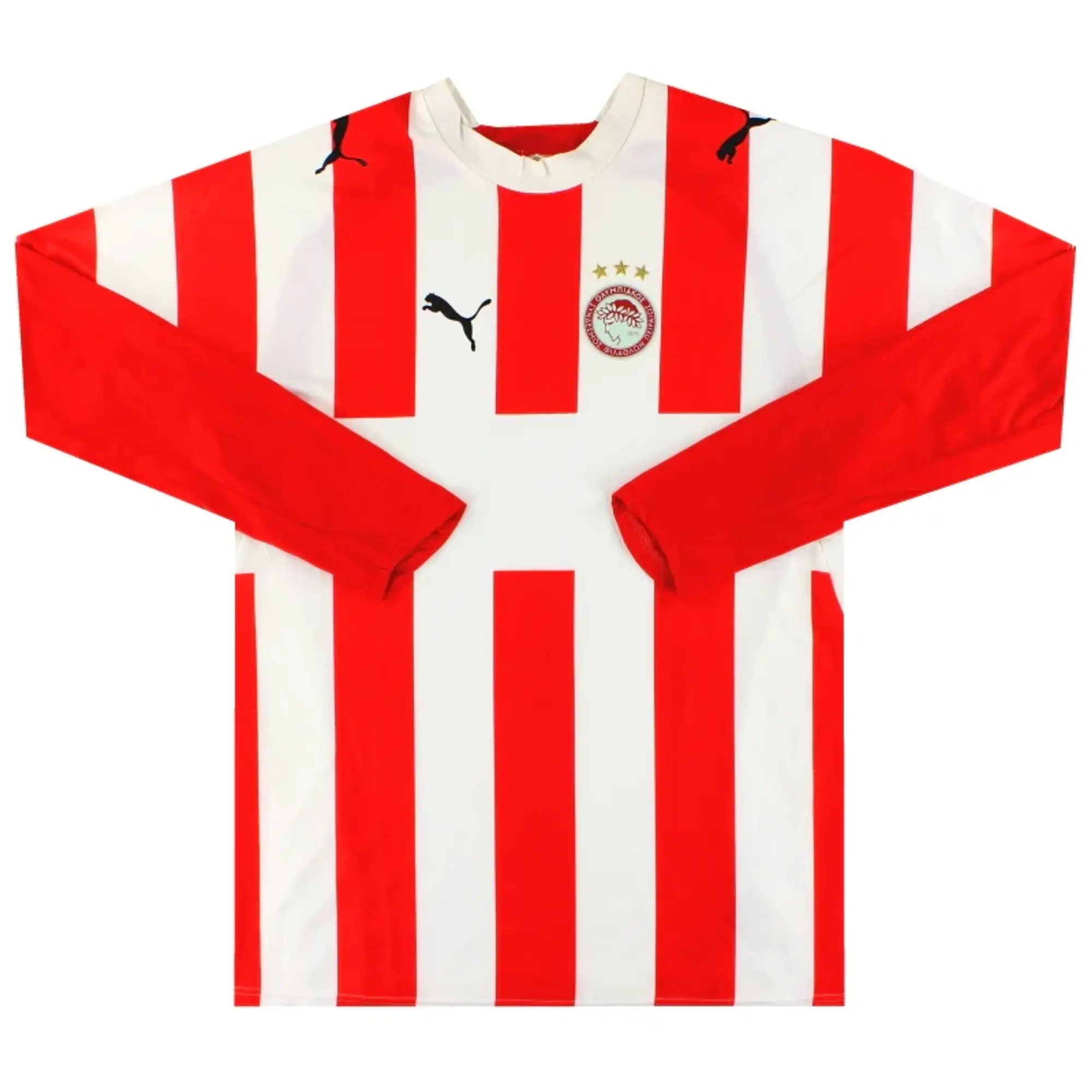 2006-07 Olympiakos Puma Home Shirt L/S XL - Olympiakos / Excellent 