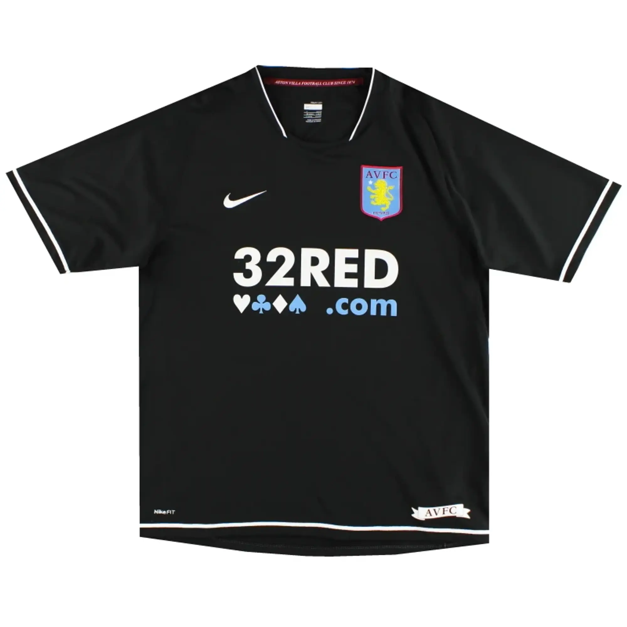 2007-08 Aston Villa Nike Third Shirt M - Aston Villa / Excellent 