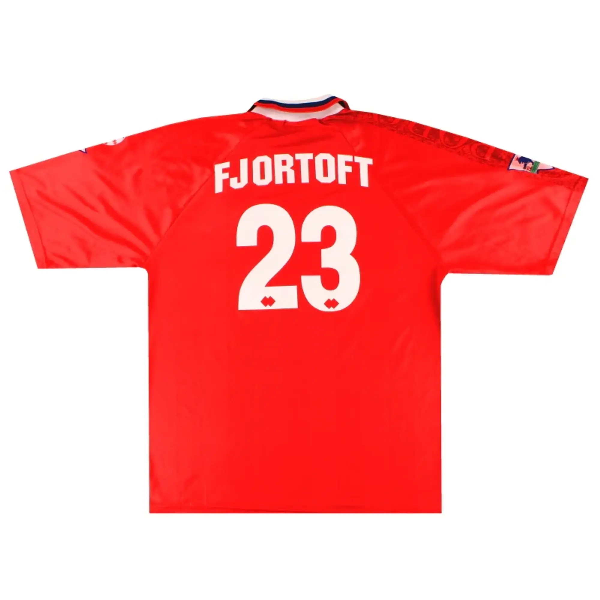 1996-97 Middlesbrough Errea Player Issue Home Shirt Fjortoft #23 XXL - Middlesbrough / Excellent 