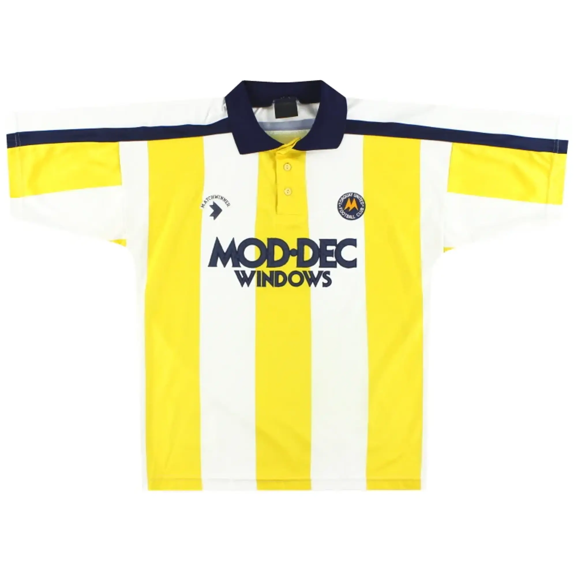 1991-93 Torquay Matchwinner Home Shirt M - Torquay United / Very good 